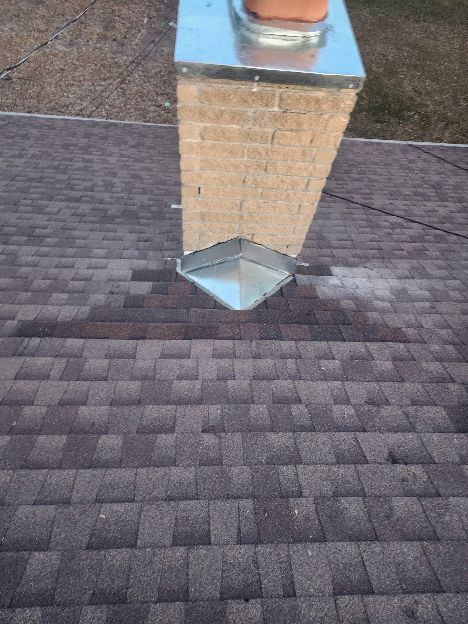 Structural and roof repairs with custom metal work by REPS Austin Area Roofer