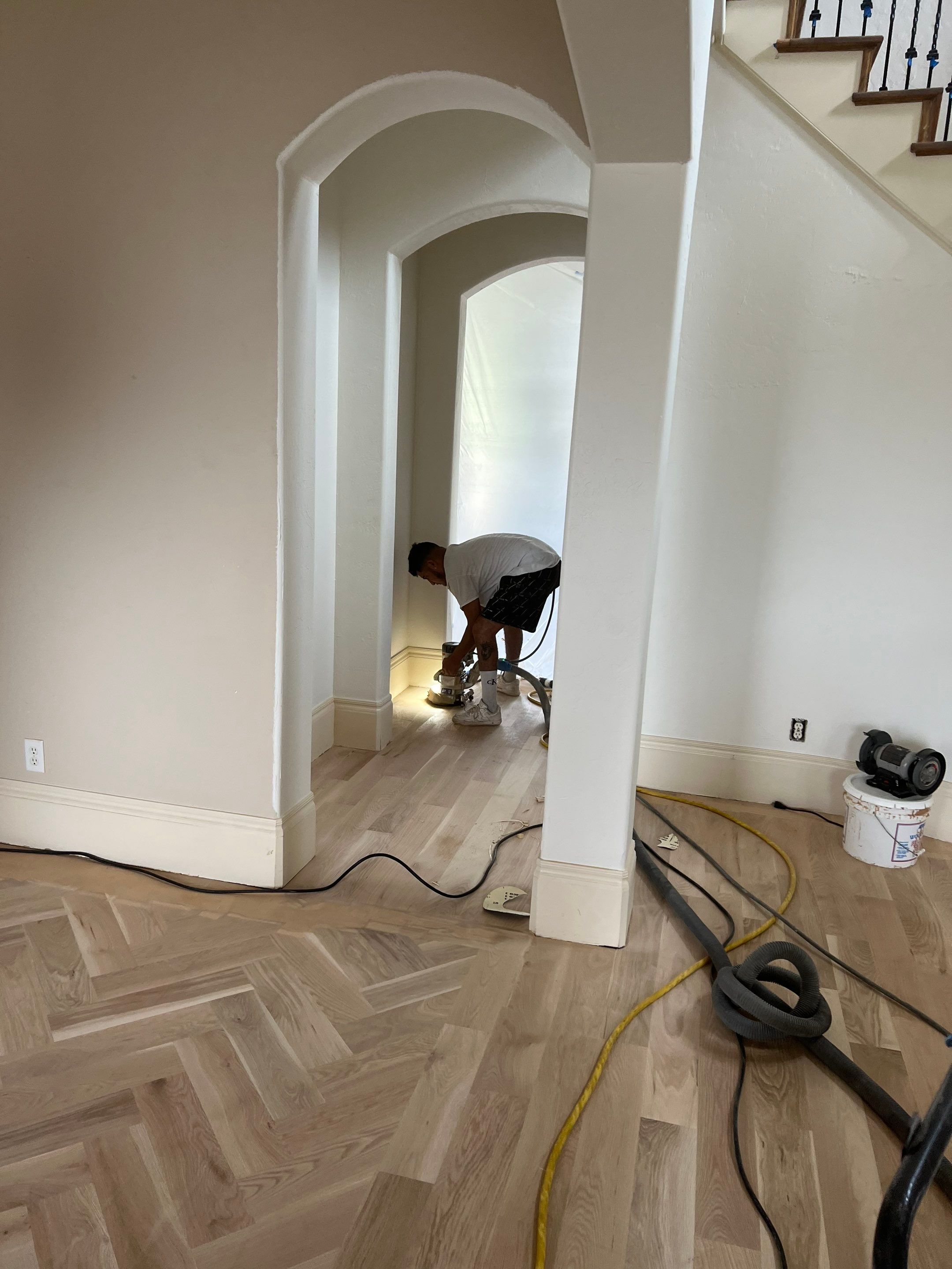 From traditional to modern in Southlake  by Bernard Hardwood Floors