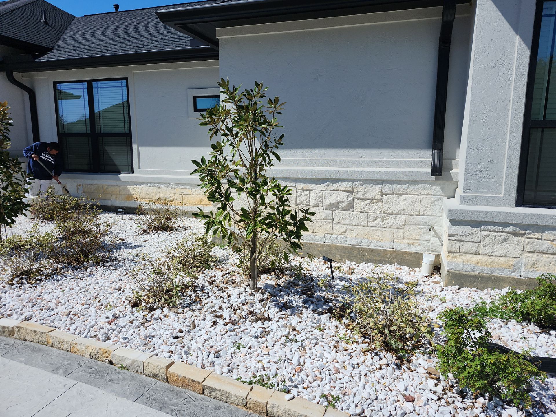 Tomball - Exterior stone Staining/Recoloring by Fresh Coat Painters of NW Houston