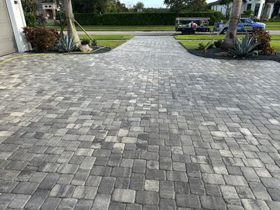 Paver Driveway, Sidewalk, and Culvert Cleaning in Winding River Community, Bradenton, FL