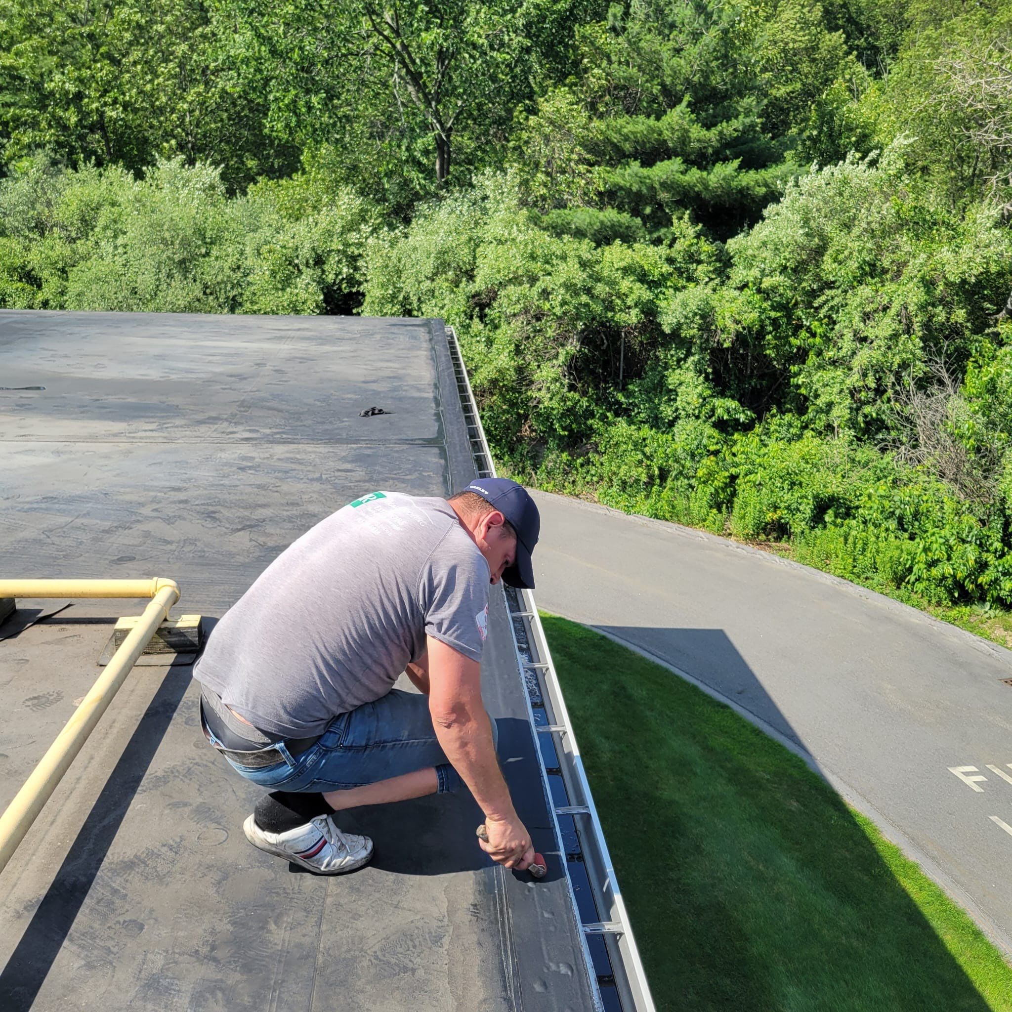 EPDM Flat Roof Installation + Seamless Gutter Upgrade by Mighty Dog Roofing of Greater Middlesex County