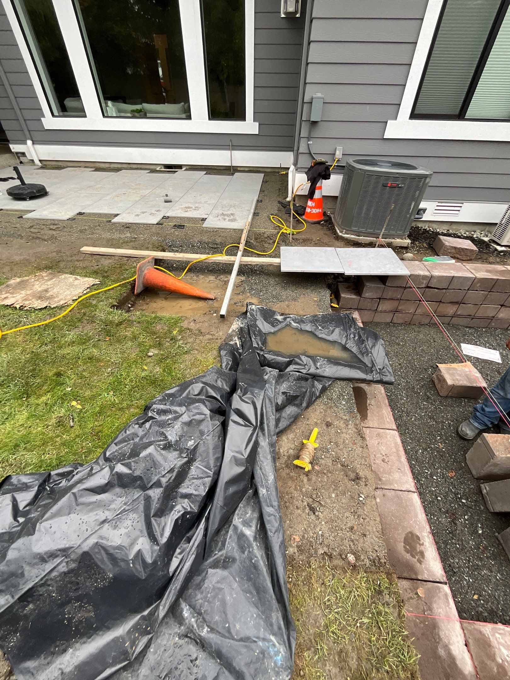 Hardscaping Back Patio Landscape Project  by Jireh Asphalt & Concrete Inc 