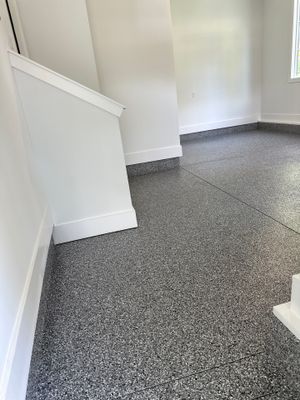 Garage Floor Coating using Wombat
