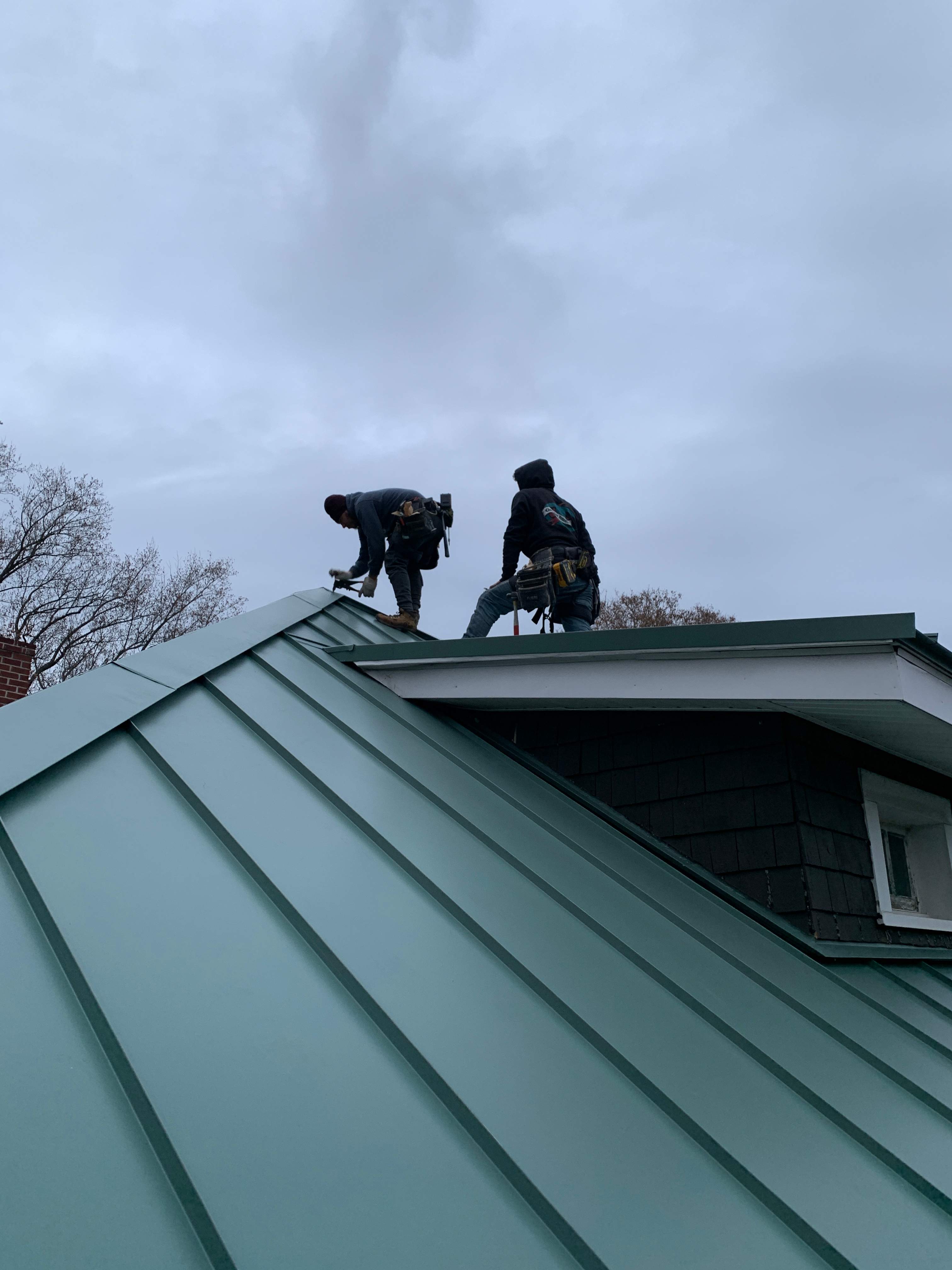 Residential Roofing Installation using Standing Seam Metal Roof | Mechanically Fastened | 24 Gauge by Matter Construction, LLC