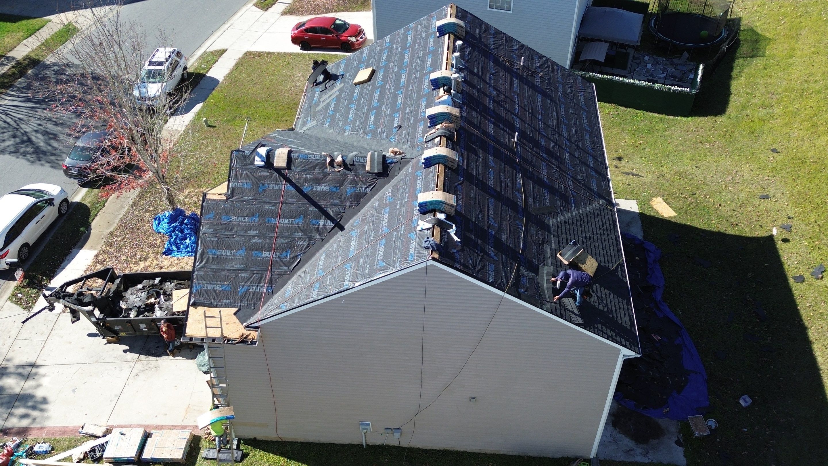 Roof replacement by hail damage by Just Brilliant Restoration JBR