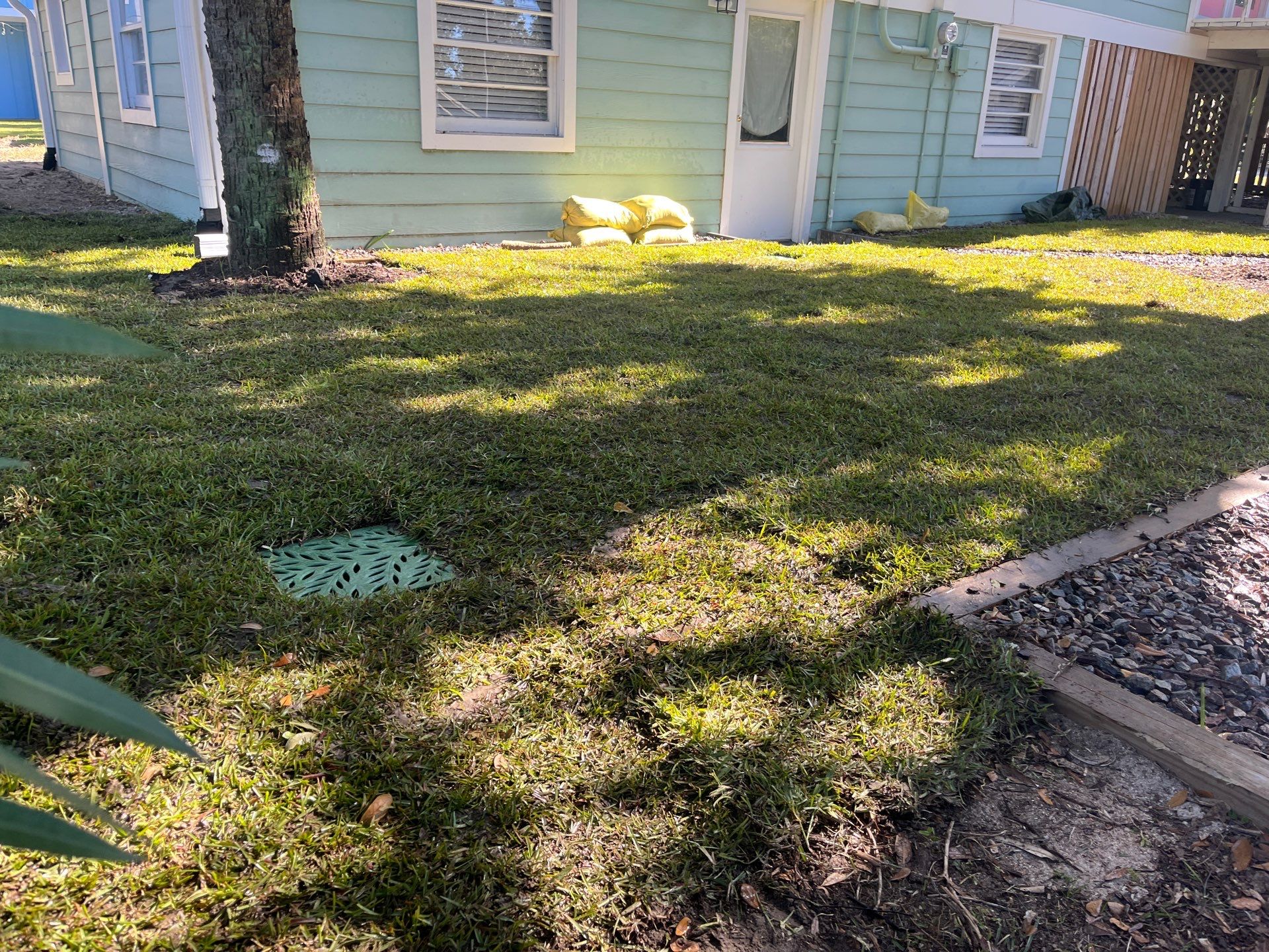 Drainage and Sod Project in Edisto Island by Hudson Bros Lawn Care LLC