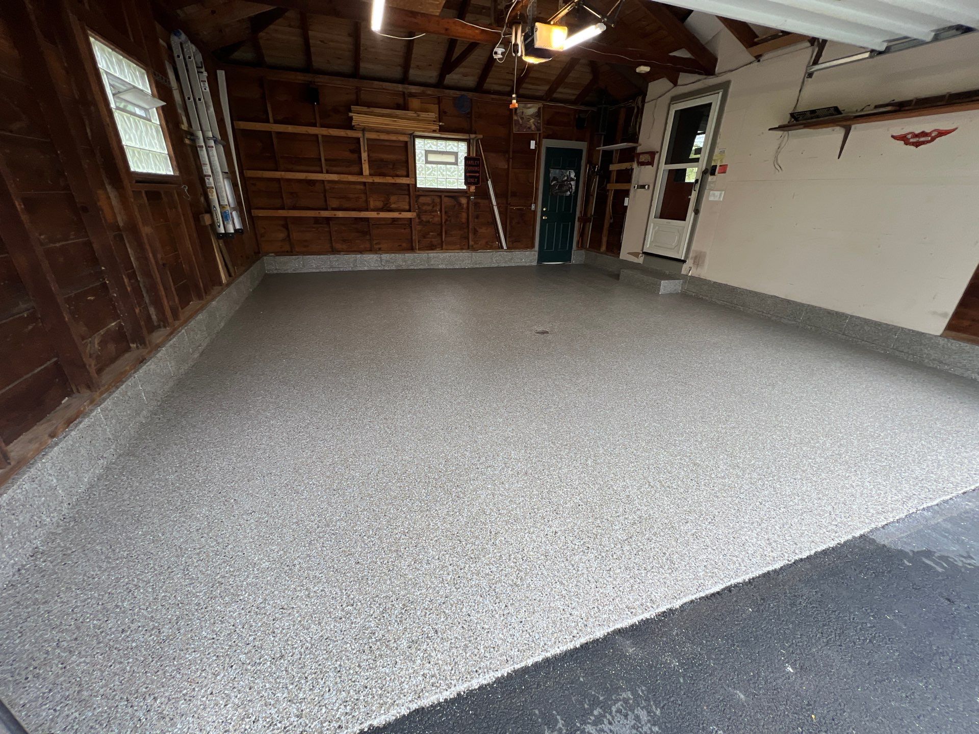 Vintage Shalestone Garage Coating by NG Masonry & Construction LLC