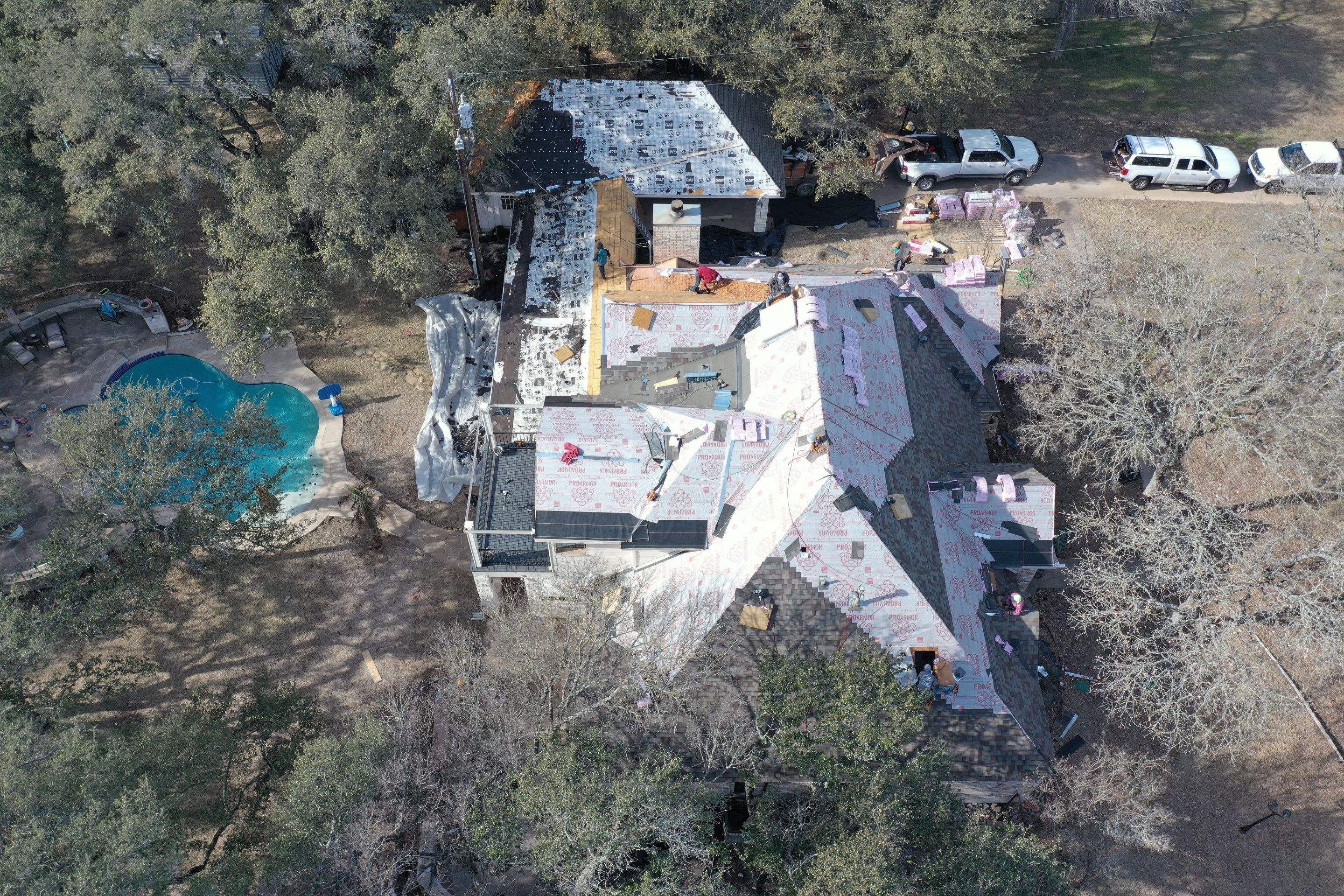 Residential Roof Replacement using Owens Corning Duration by Action Exteriors Austin