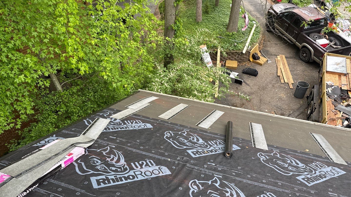 Roof Replacement using Owens Corning Desert Rose by 180 Contractors