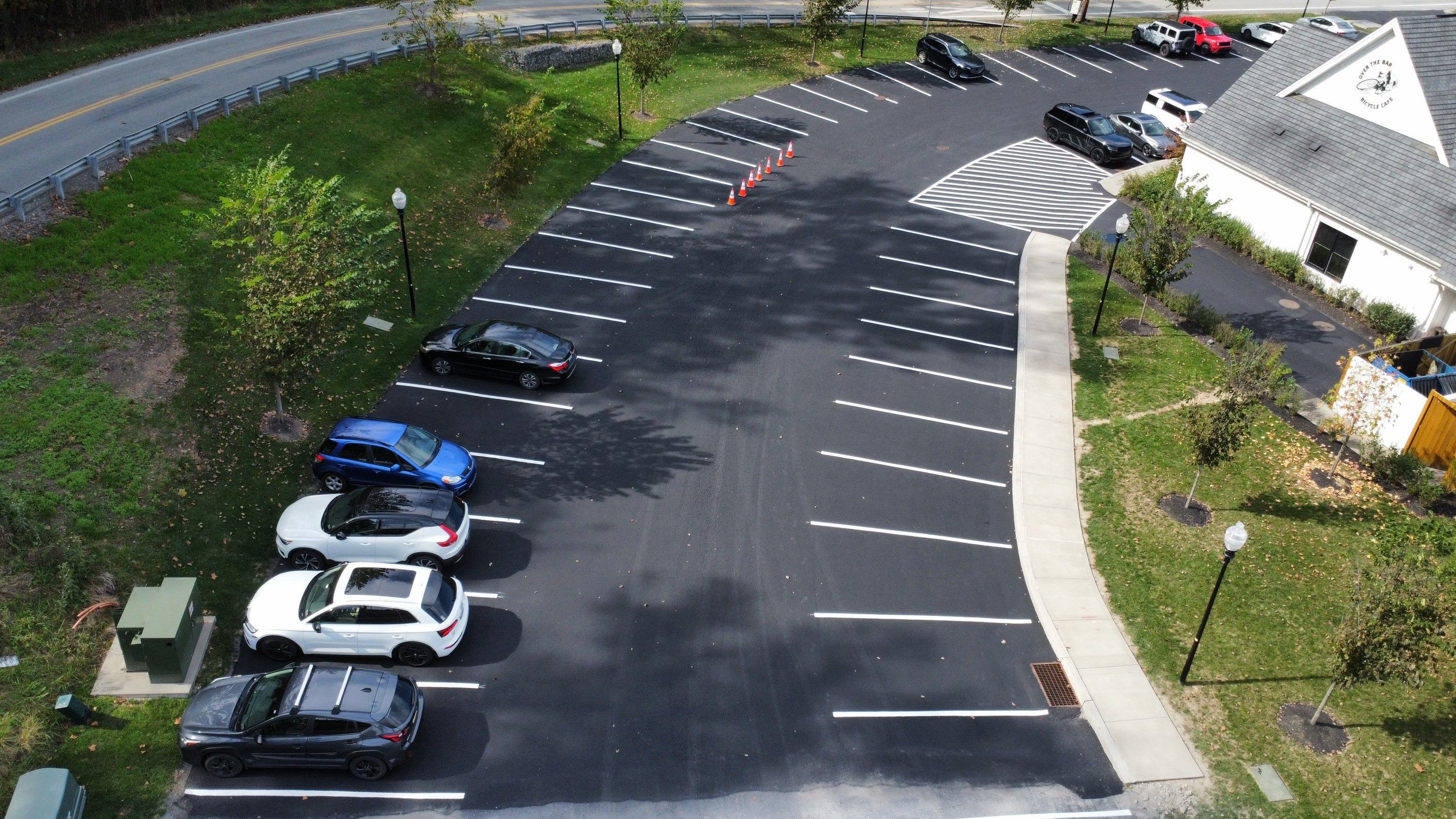 Restaurant Parking Lot by G-Force Parking Lot Striping of Pittsburgh