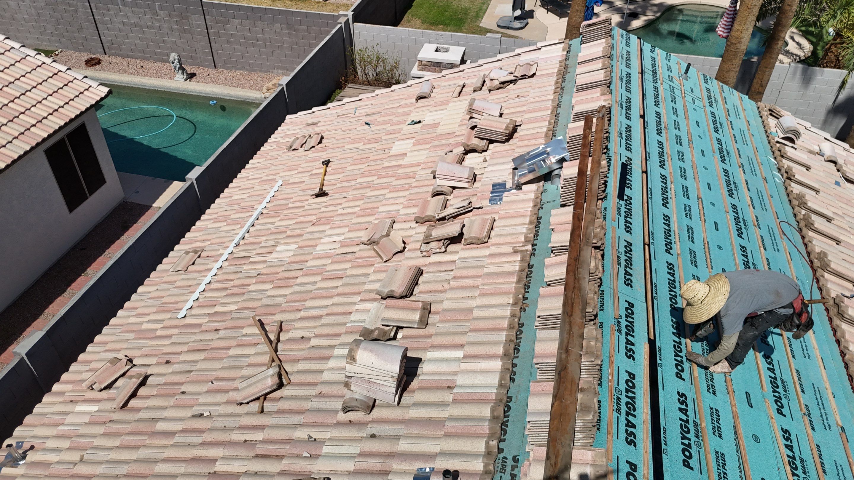 Project in Mesa, AZ by Saint Roofing