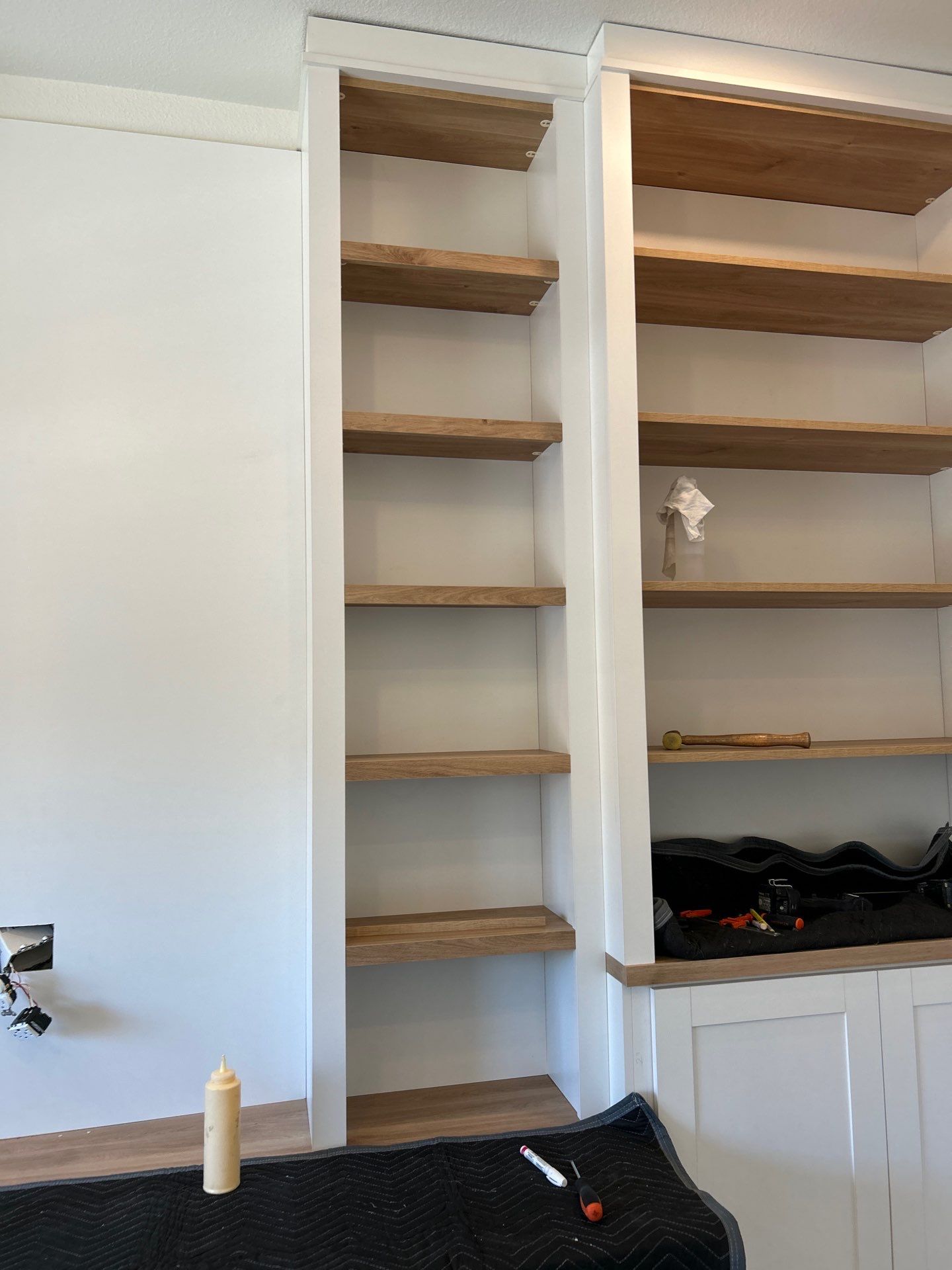 Two-Tone Home Office Built-in - Erie, Colorado by Concept 32, Inc.