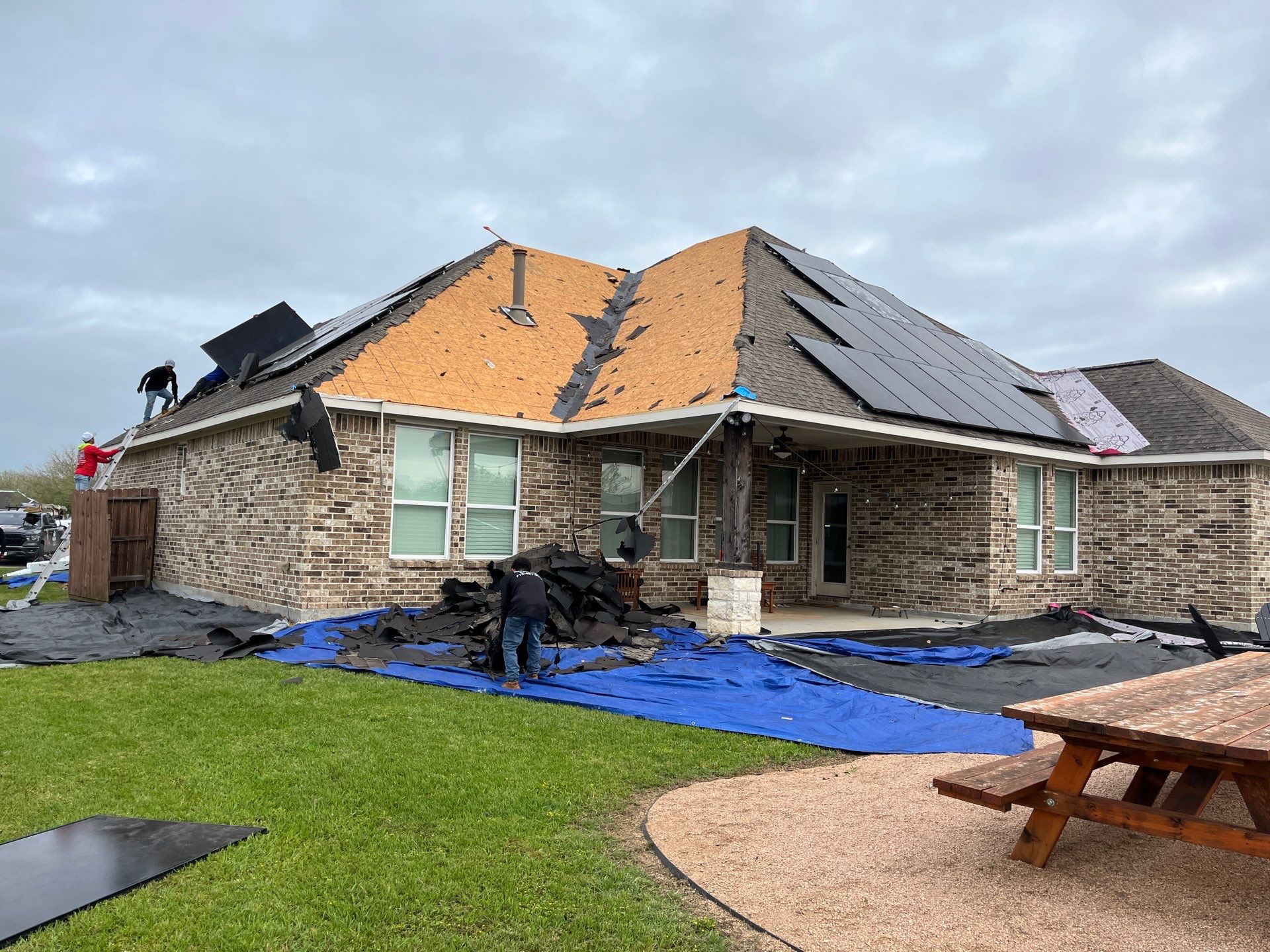 Hail Damage using Owen's Corning Duration (Lifetime) Shingles by Roof Repair Company