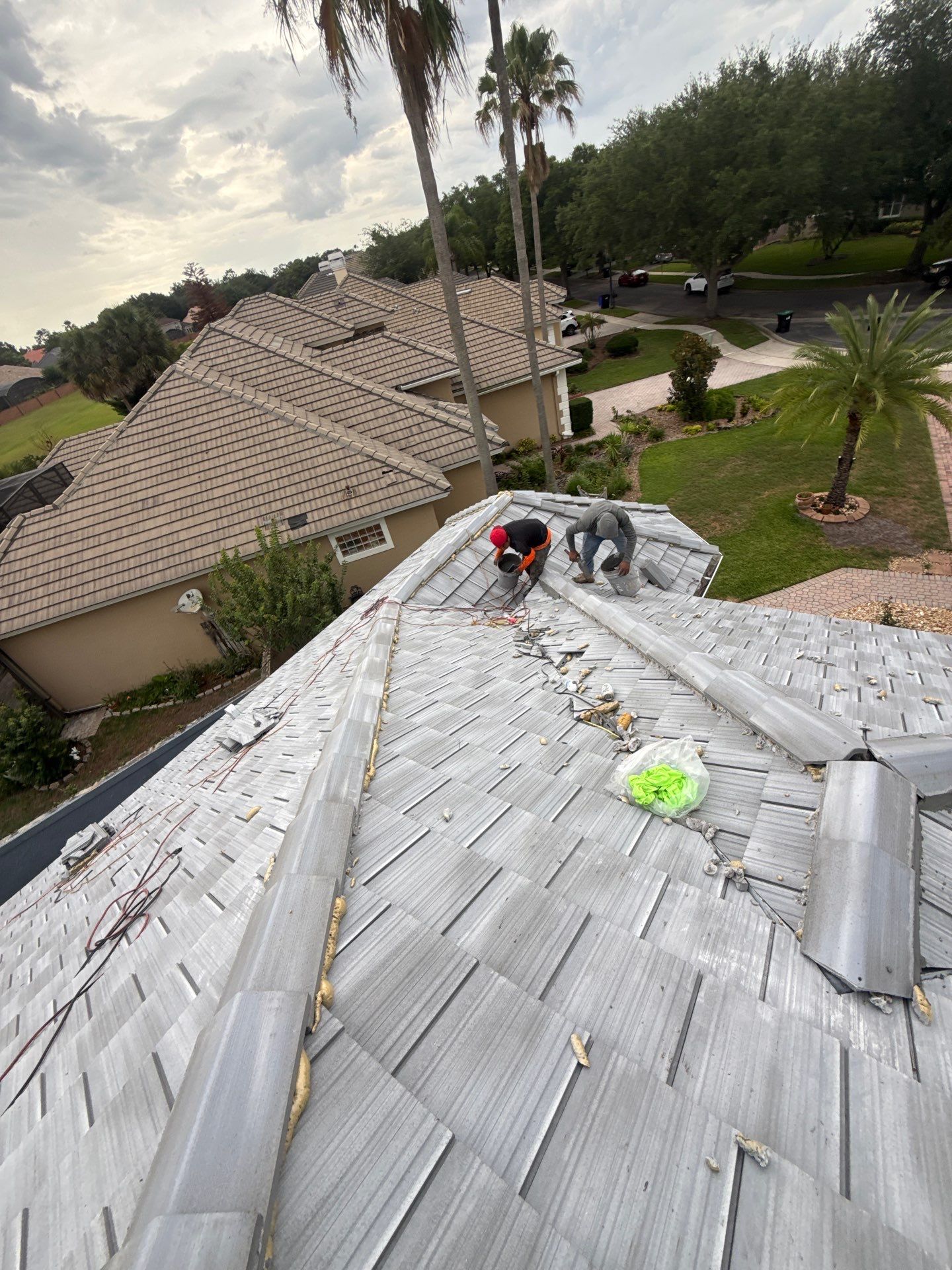 Concrete Tile Roof Replacement Using Polystick TU Plus in Orlando by Fortified Roofing Solutions Corp.