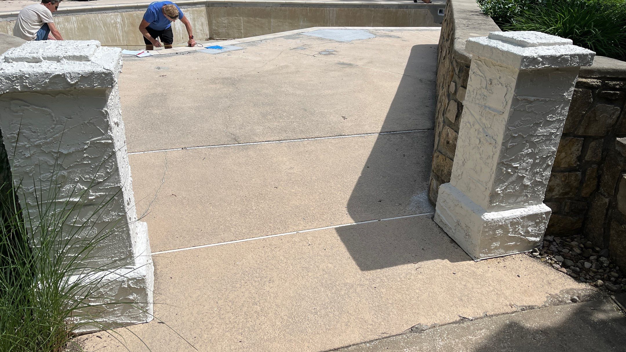 Pool Deck Resurface W/ Custom Scoreline - Olathe, KS by Big Red Decorative Concrete, LLC