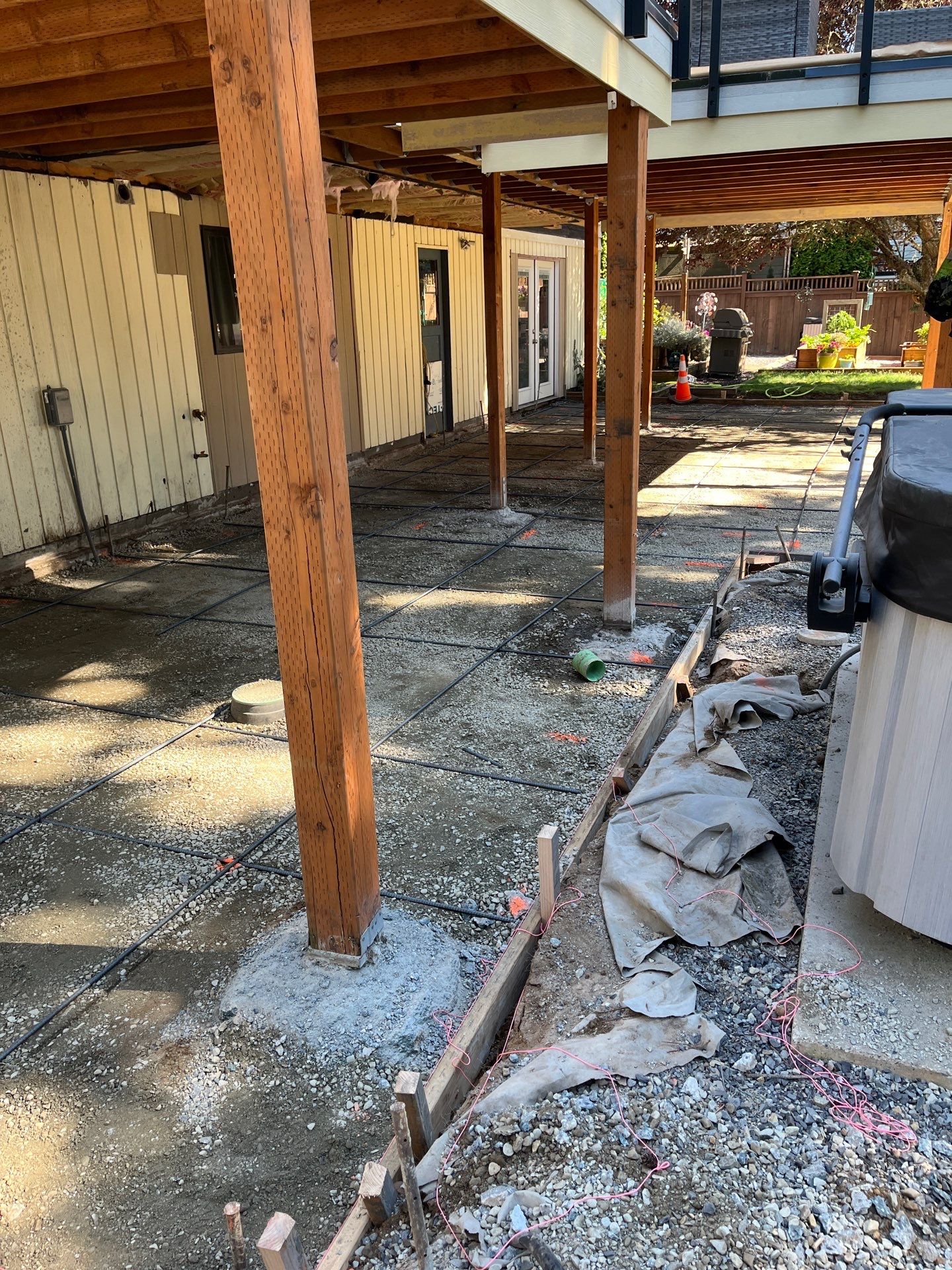 Concrete Back Patio Renovation | Edmonds  by Jireh Asphalt & Concrete Inc 