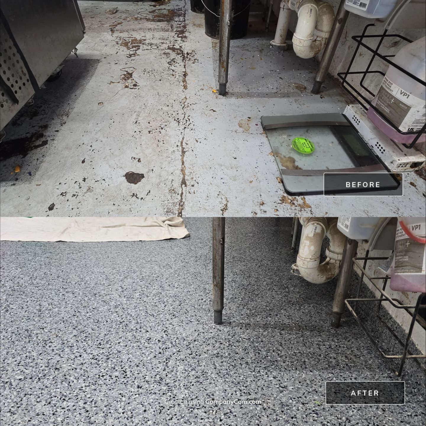 Check it out! Steelwheel Corner gets a new floor! by Elite Floor Solutions