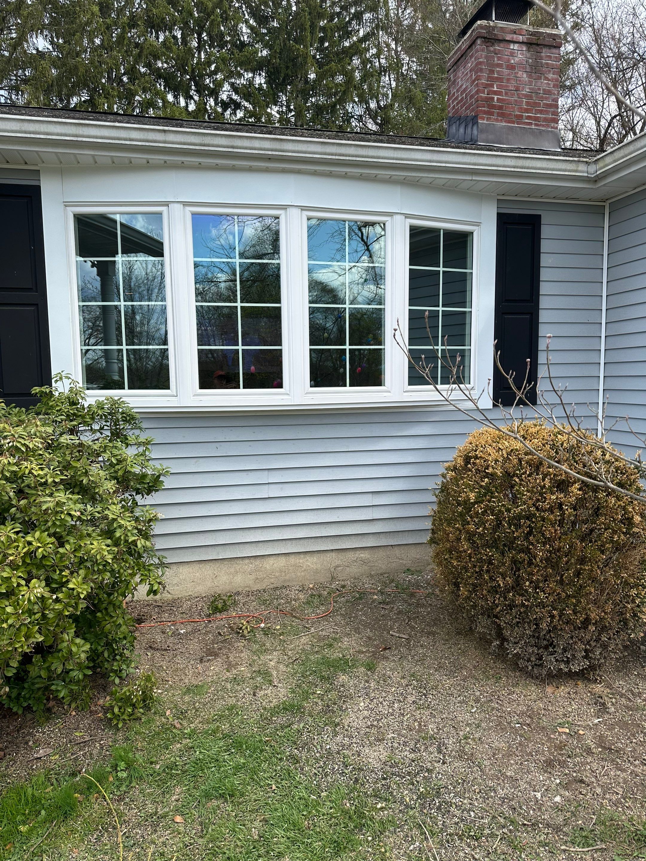 Bow Window install in Poughkeepsie  by roberts roofing