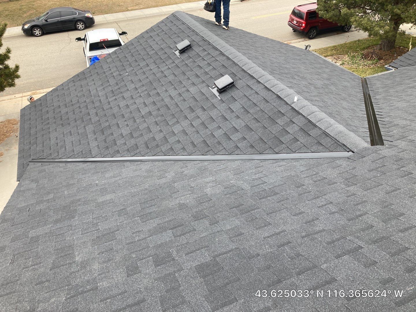 Meridian Idaho Single Level Residential Roofing Installation using Owens Corning by ID Roofing LLC