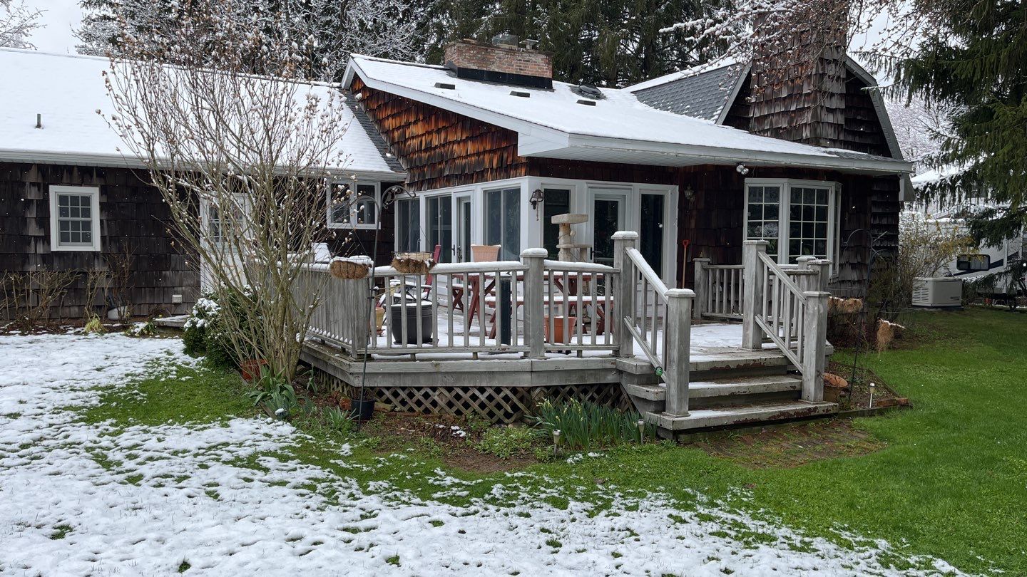 Deck and Stamped Concrete by Ivy Lea Construction