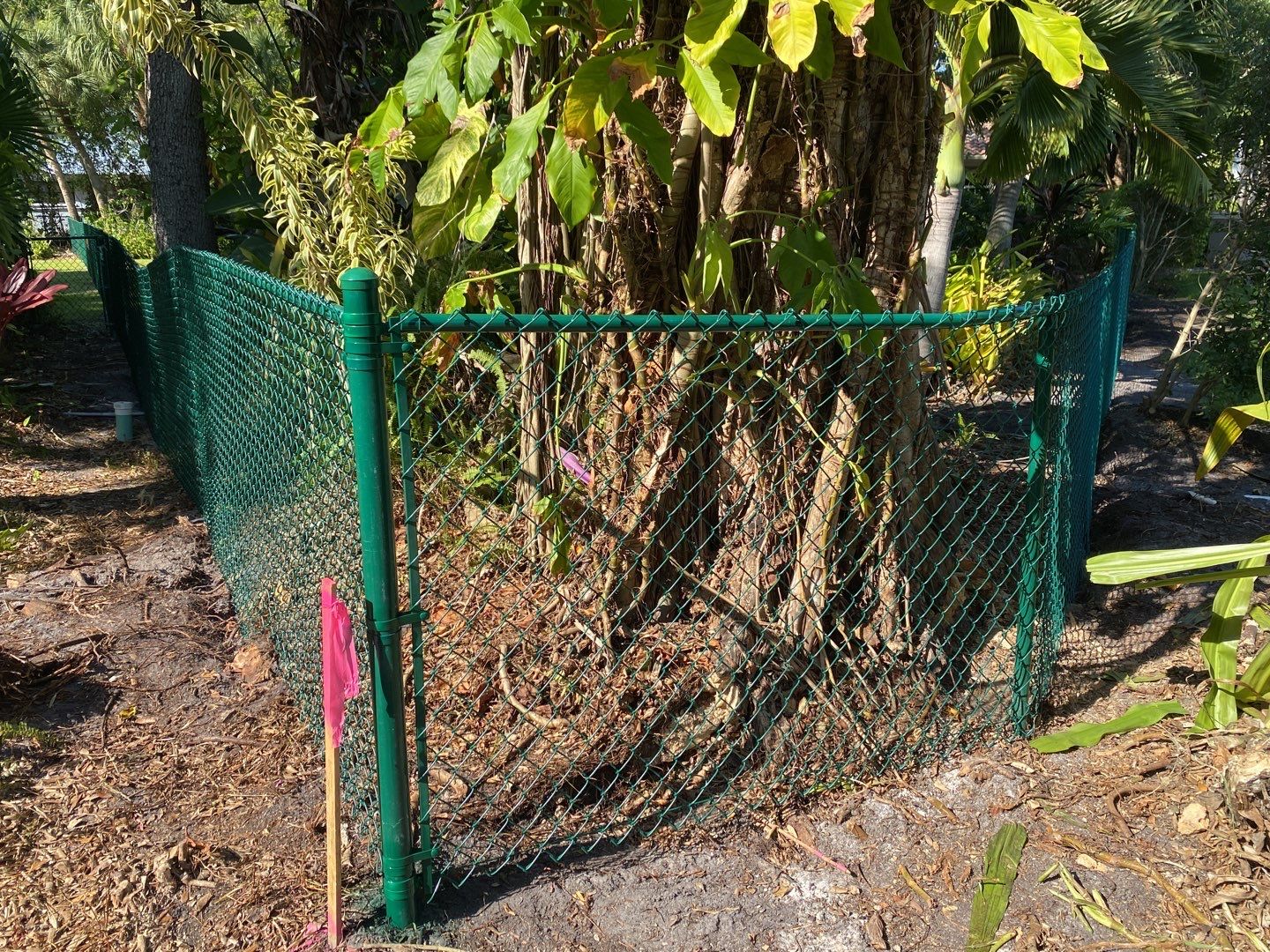 Siesta Key, FL 4ft. Tall Green Chain-link Fence by Asap fence and gates, LLC