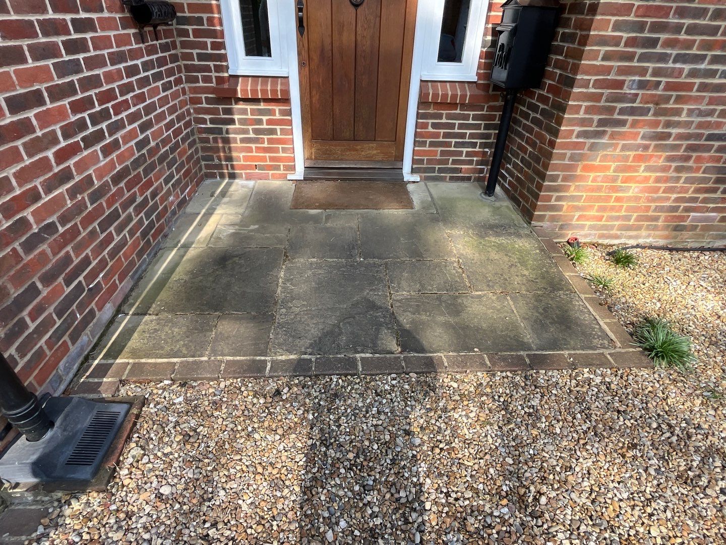 Patio Clean using 18inch Whirlaway FSC by Ges Exterior Cleaning ltd