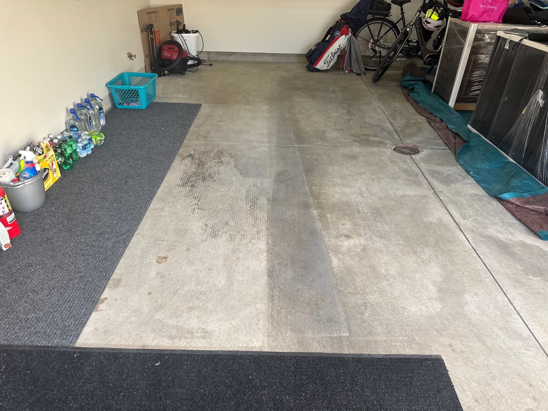 Custom Epoxy Flake Floor Coating and Ceiling Repair in Muskegon by Gordon Painting