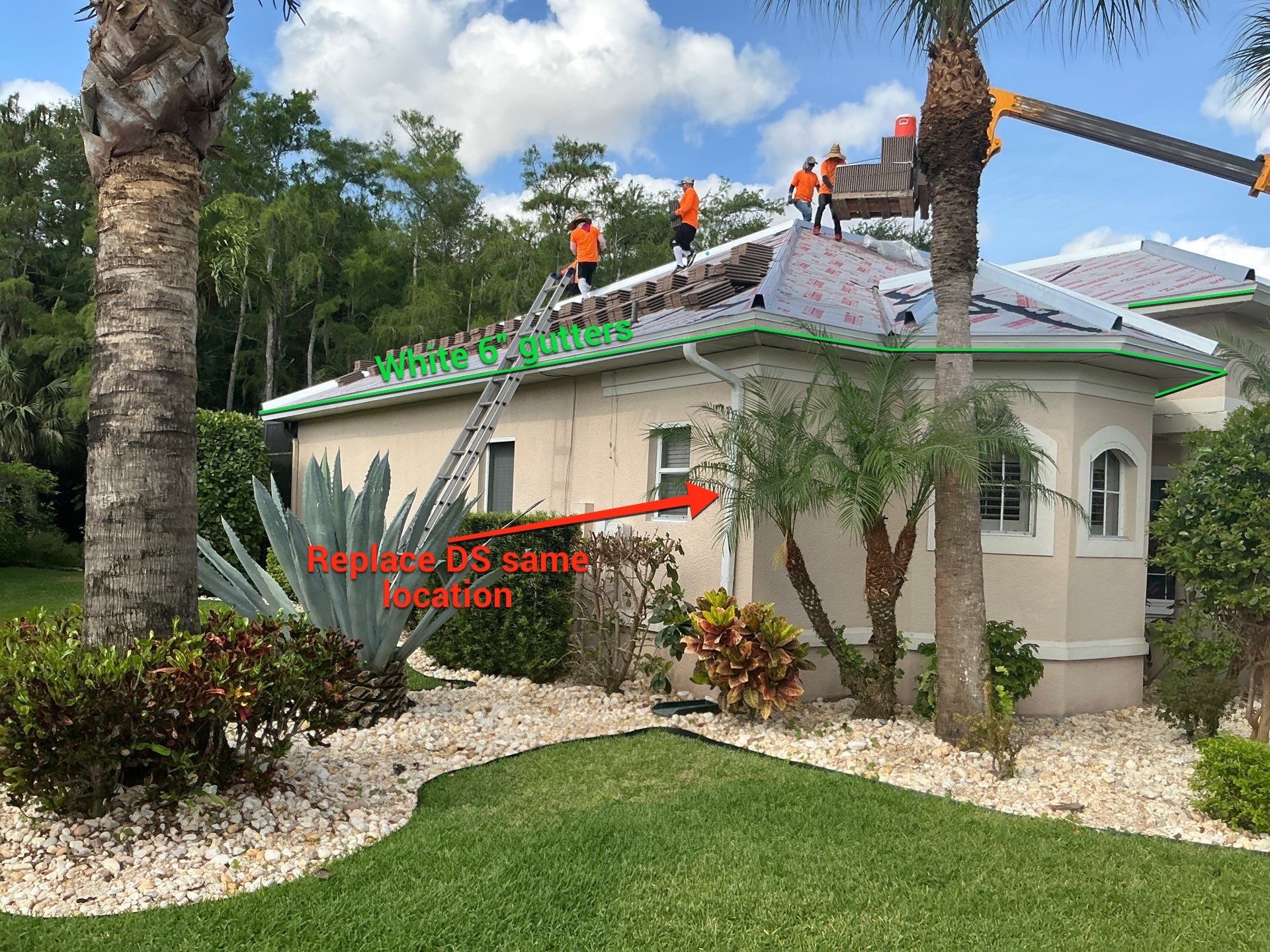 Seamless Gutter Upgrade Before & After in Bonita Springs FL by Gutter Professors