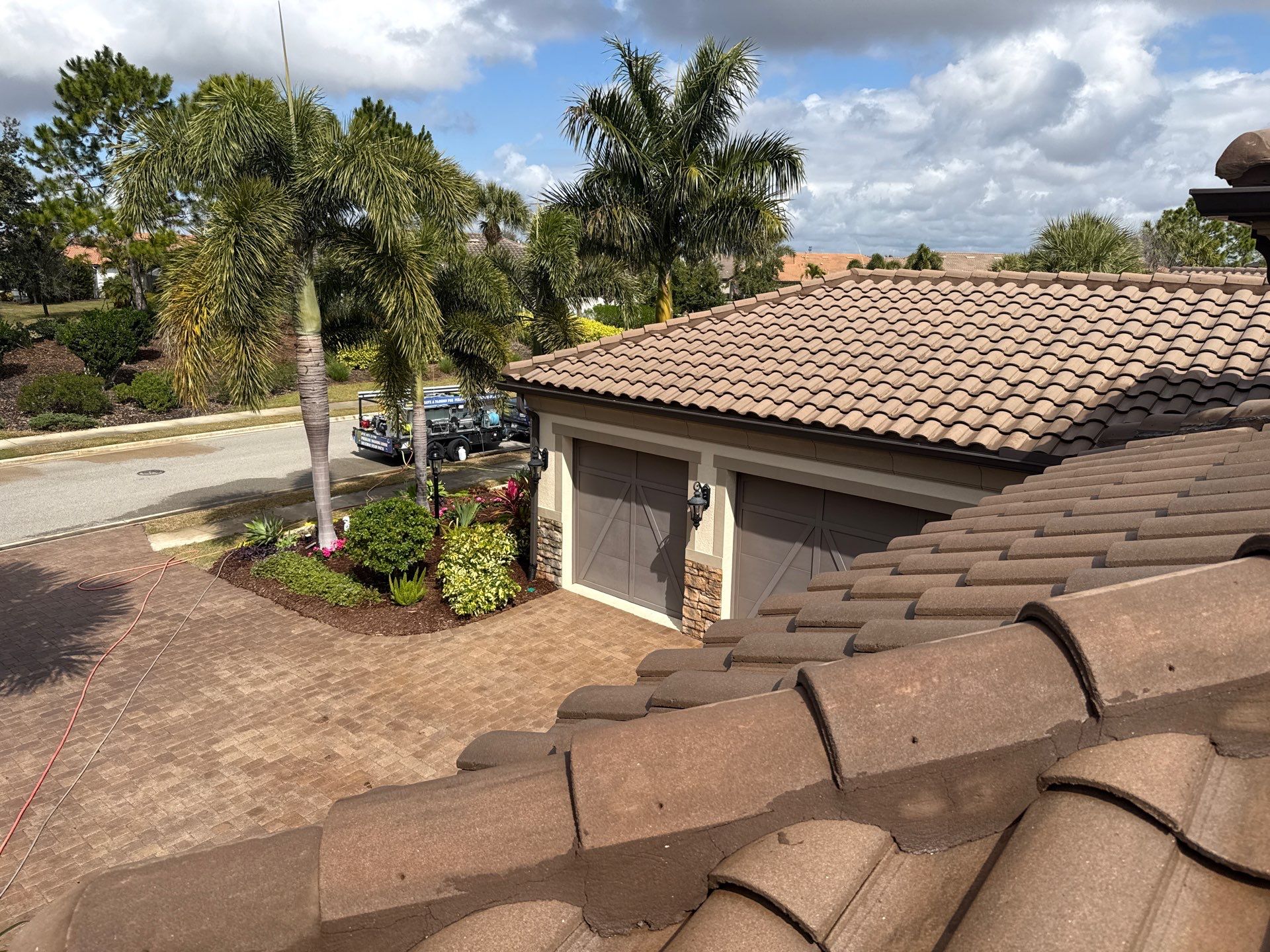 Barrel Tile Roof Cleaning – Lakewood Ranch, FL by Sunshine AquaWash