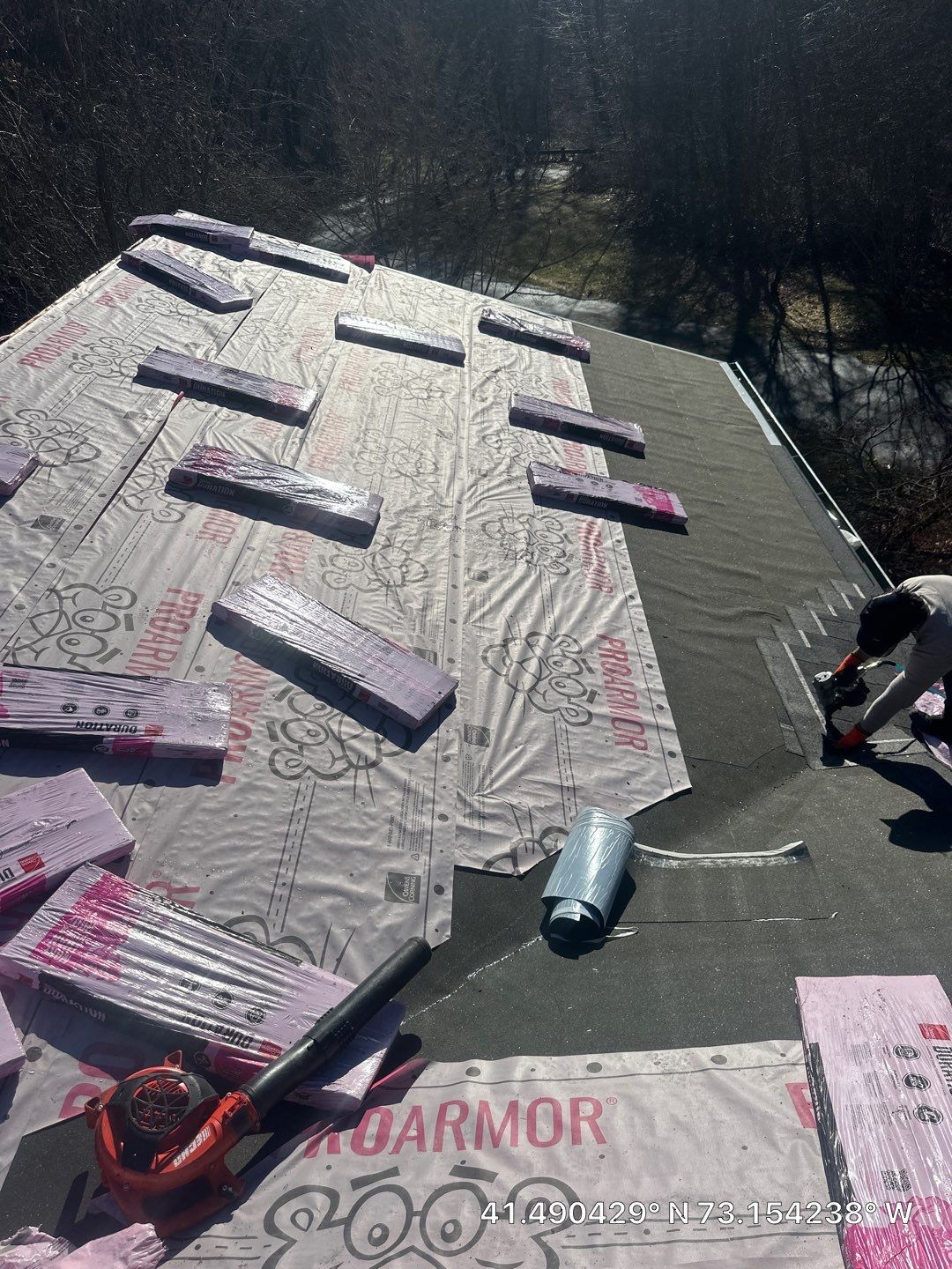 Residential Roofing Installation using Owens Corning TruDefinition - Williamsburg Gray by A Plus Exterior
