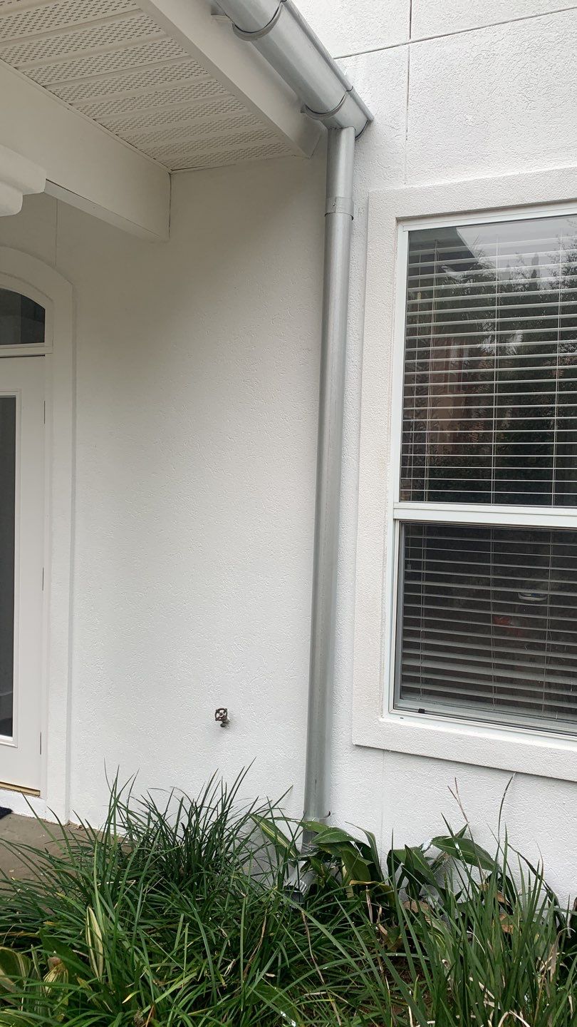 Seamless Gutter Installation using Half Round Galvanized Gutters by Gutter Professors