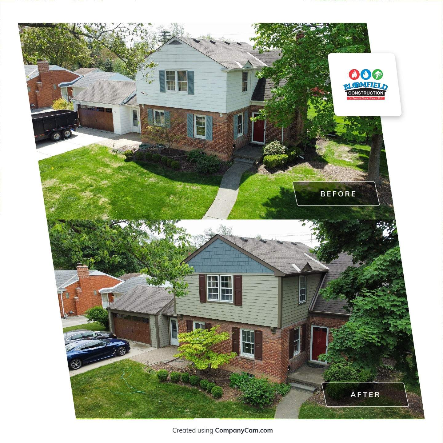 Siding Replacement - Private Residence by Bloomfield Construction & Restoration