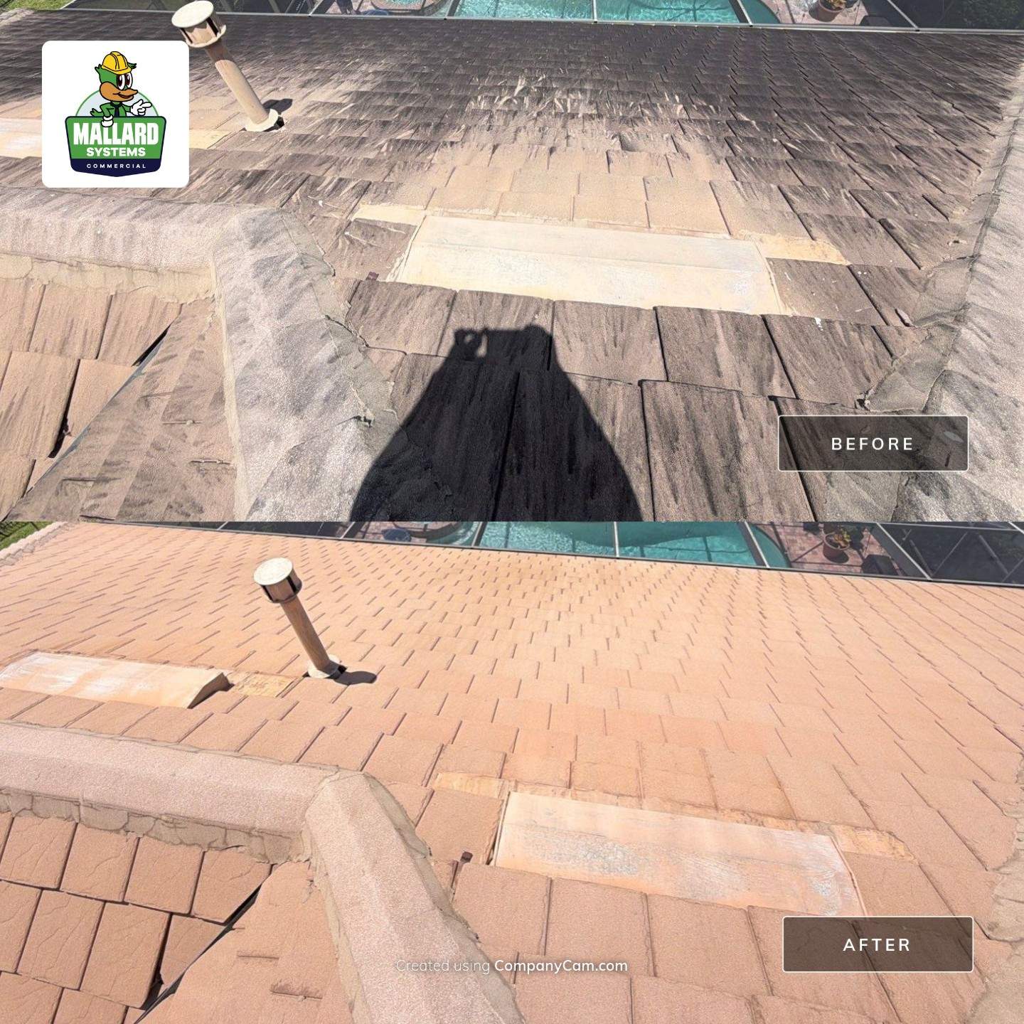Tile Roof Cleaning in Windermere, Florida by Mallard Systems