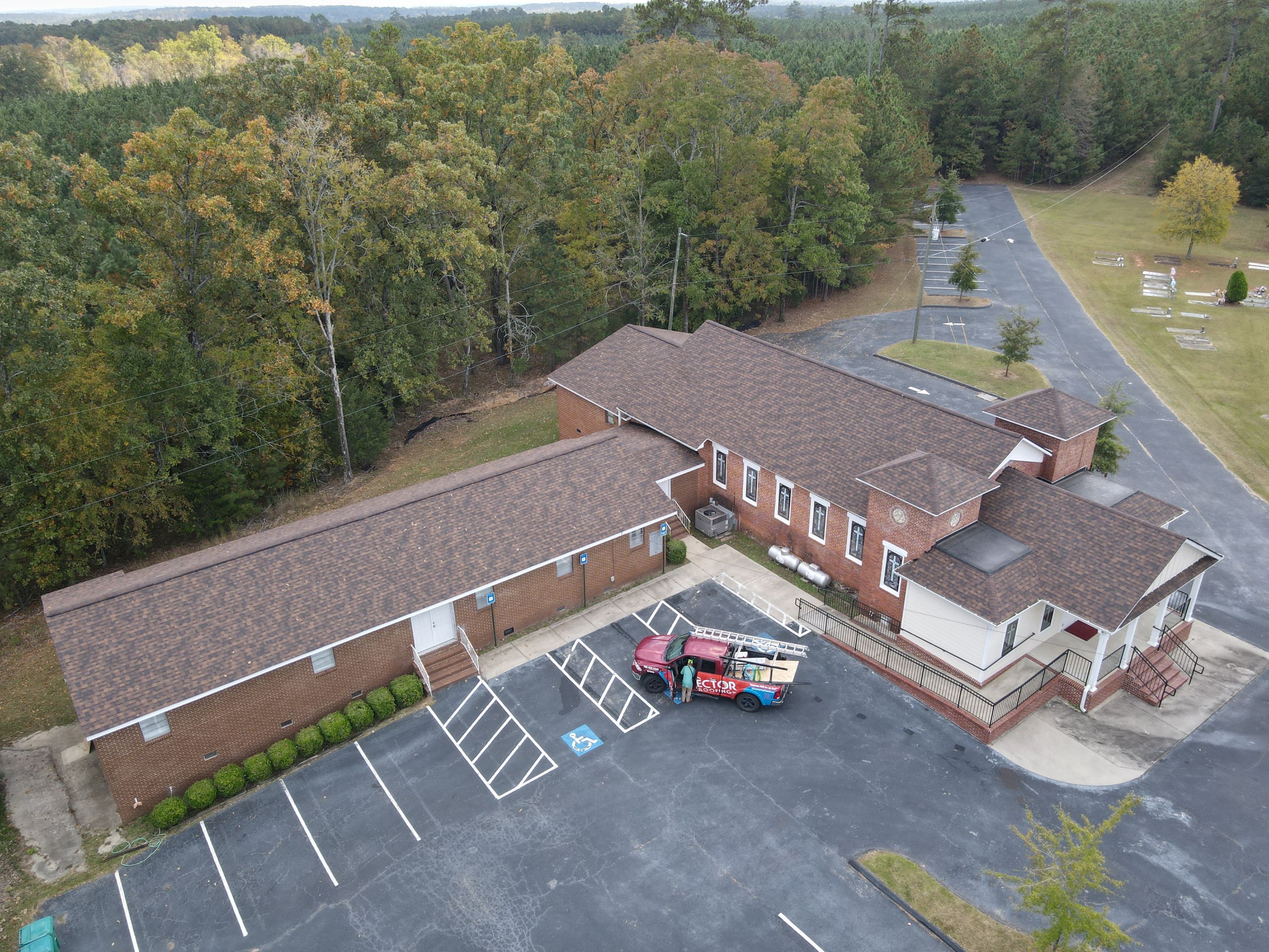 Church Roof Replacement using Owens Corning by Inspector Roofing and Restoration