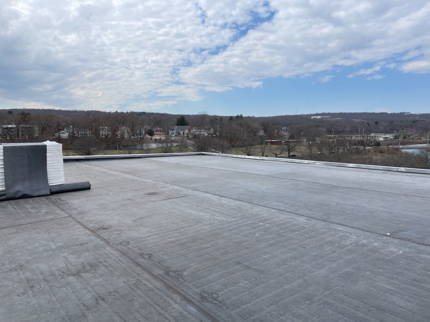 Commercial Roofing Installation using EPDM  by A Plus Exterior