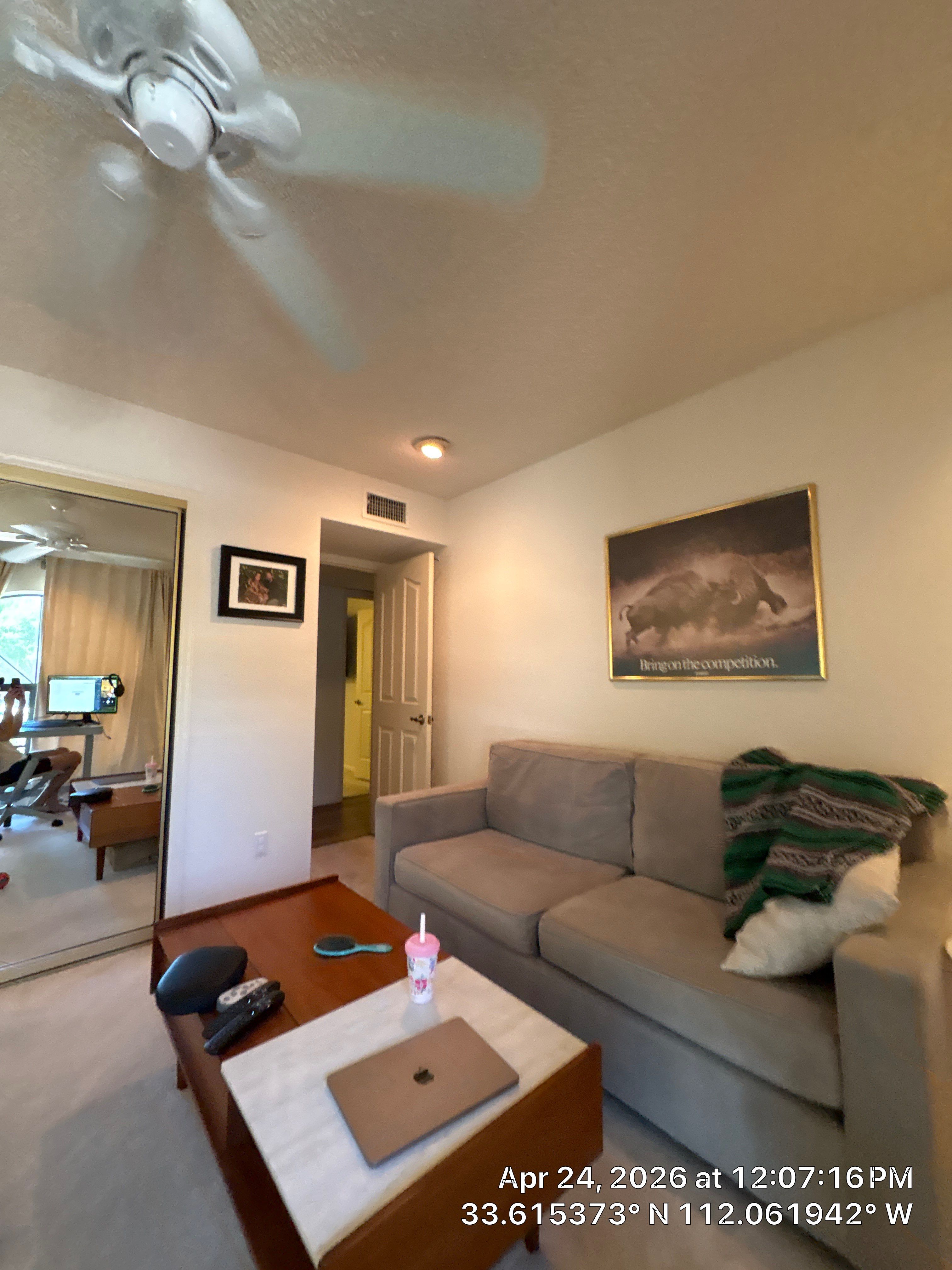 Custom Triple TV Mounting and Home Office Setup in Phoenix by CompanyCam Sales Demo