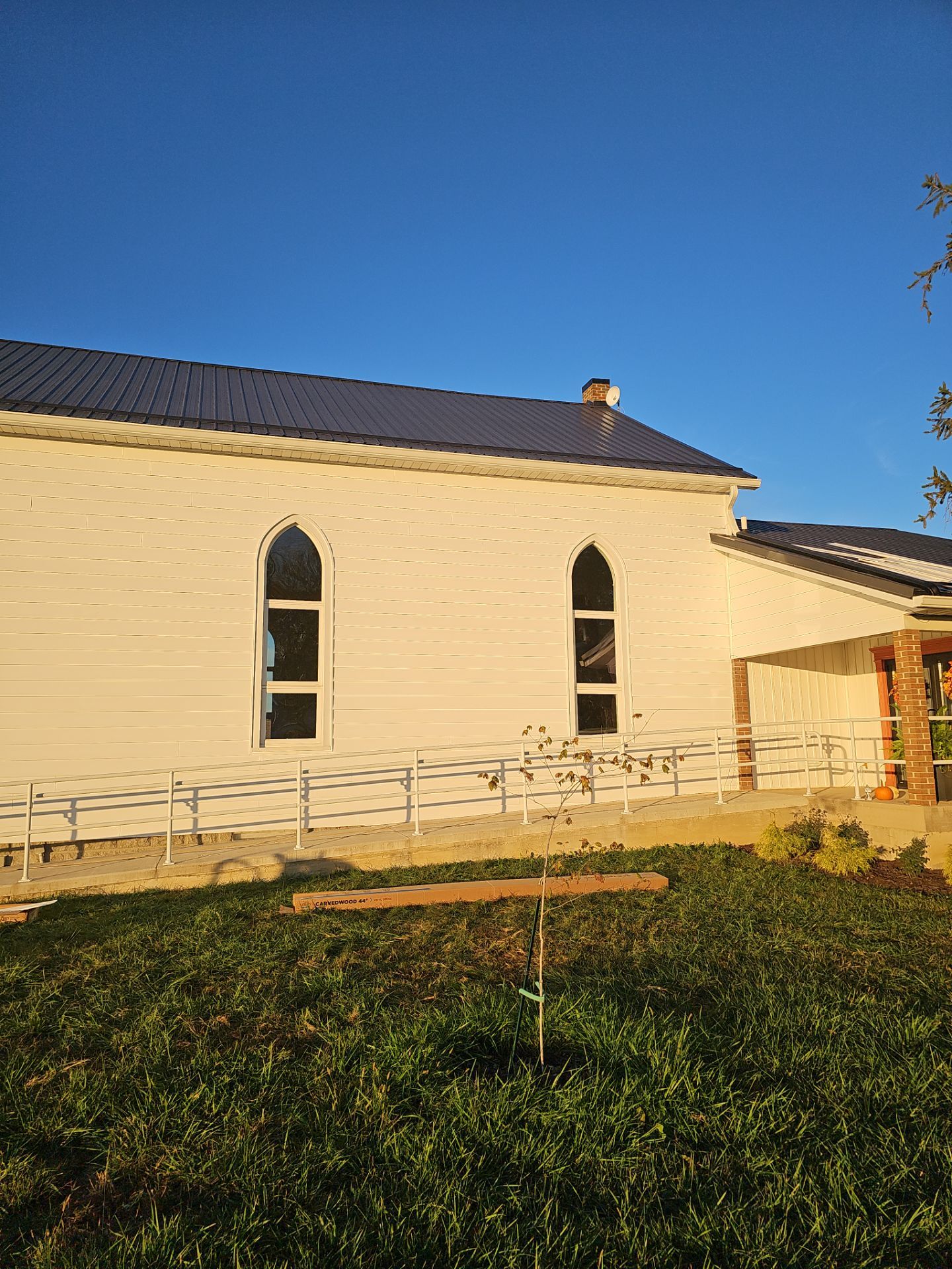 Siding Installation using Mastic 8" white  by Nitro Roofing and Construction
