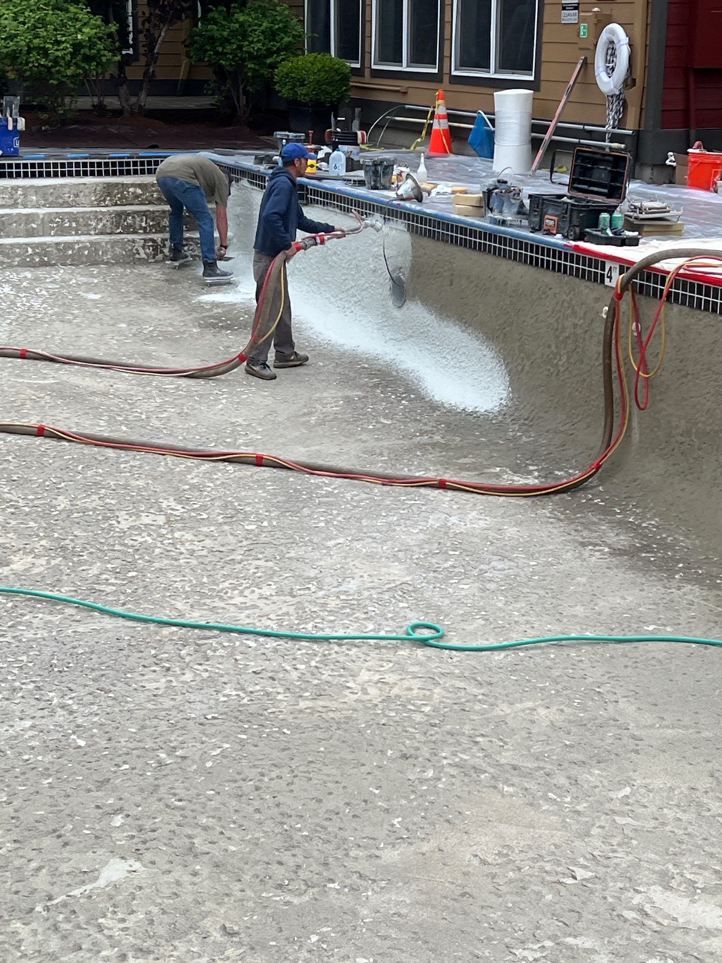 Pool Remodel  by Leftcoast General Construction, llc