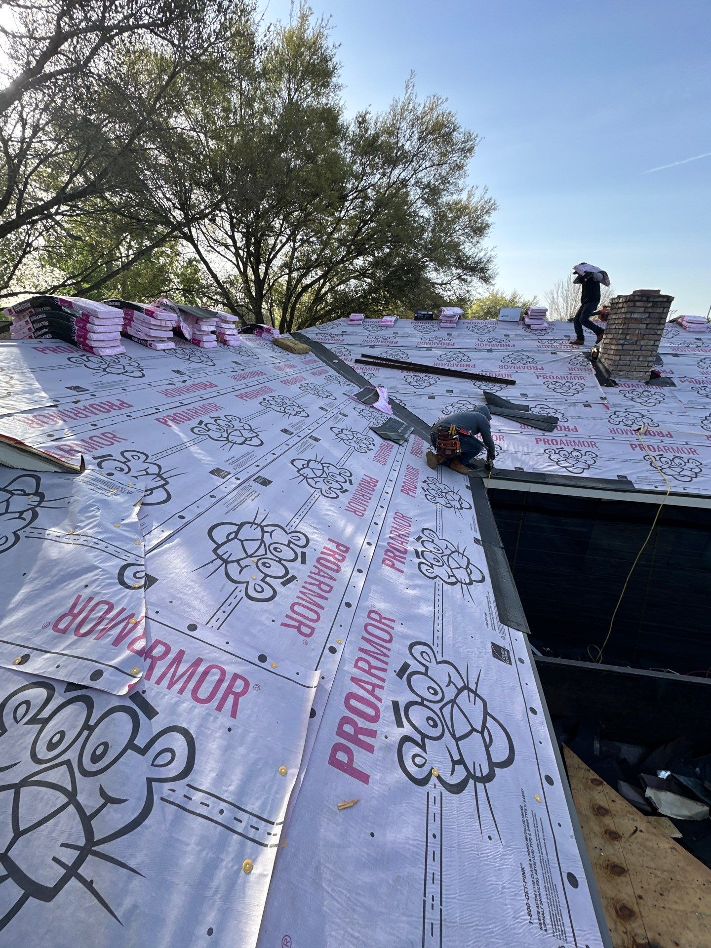 Project in Houston by Motion Roofing