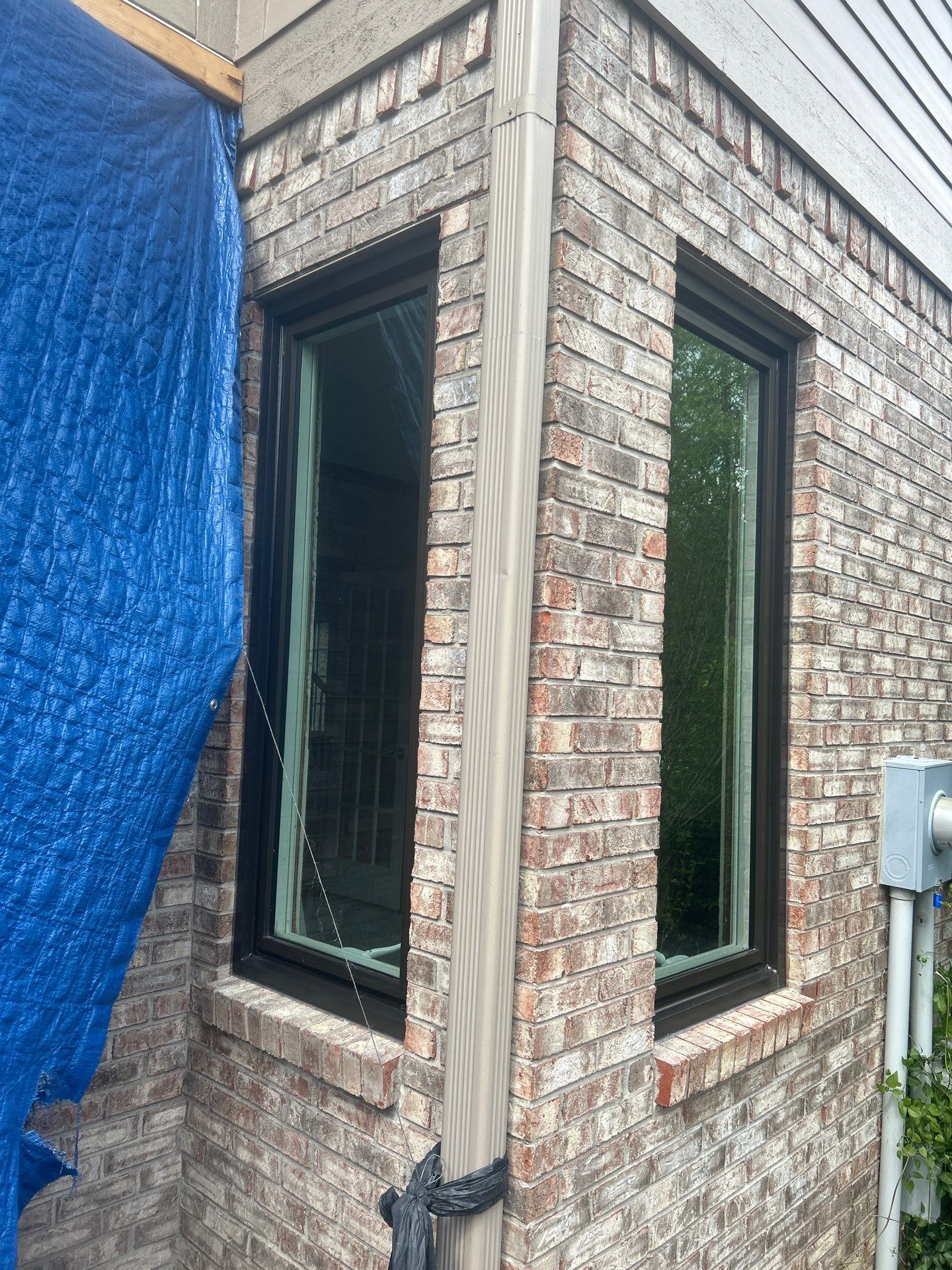 Full Window Replacement Featuring ProVia Casement Windows and Entry Doors in Fishers by Merrifield Exteriors, LLC
