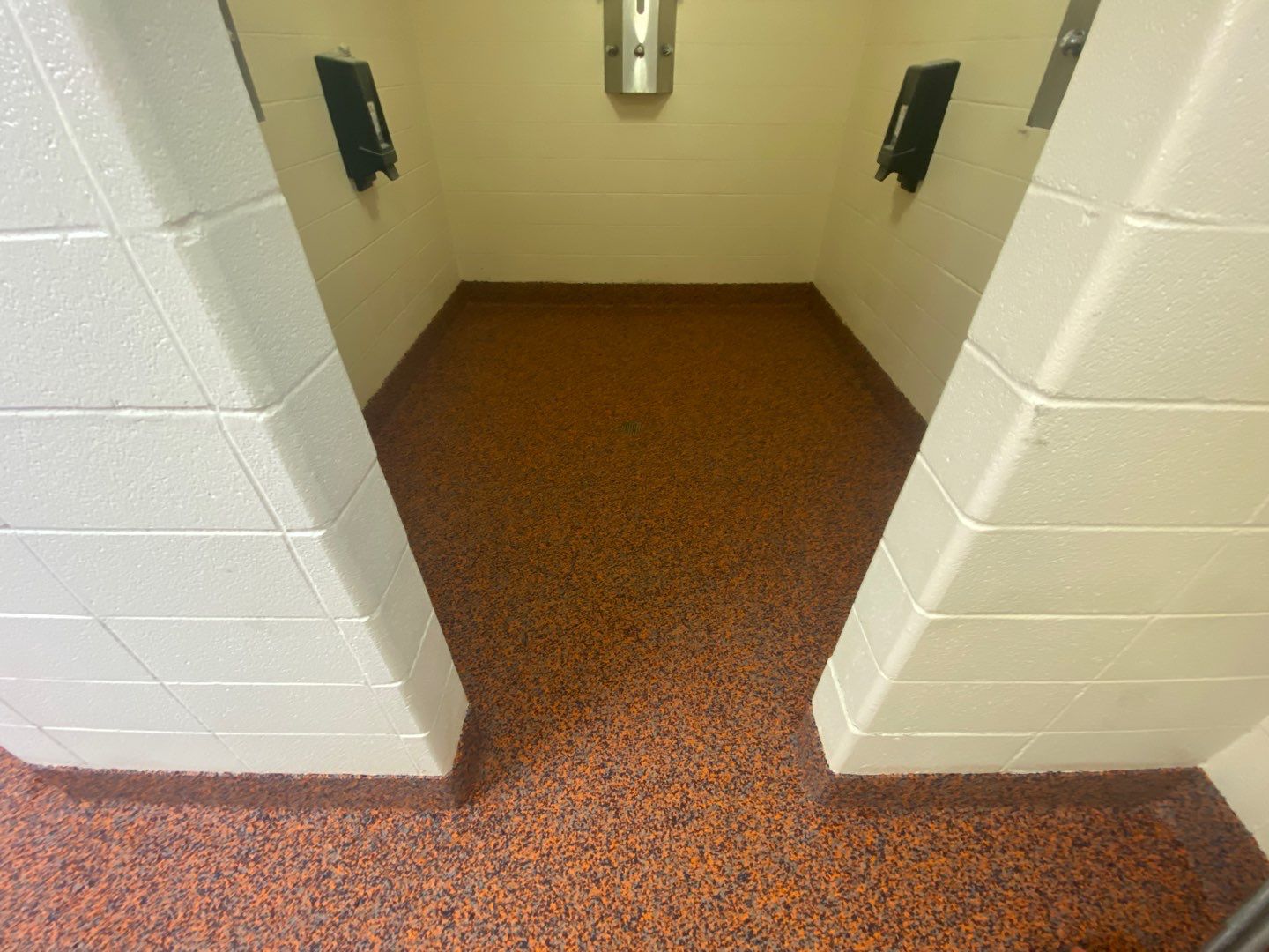 Locker Room using Custom Color by Select Painting, Coatings & Garage Cabinets