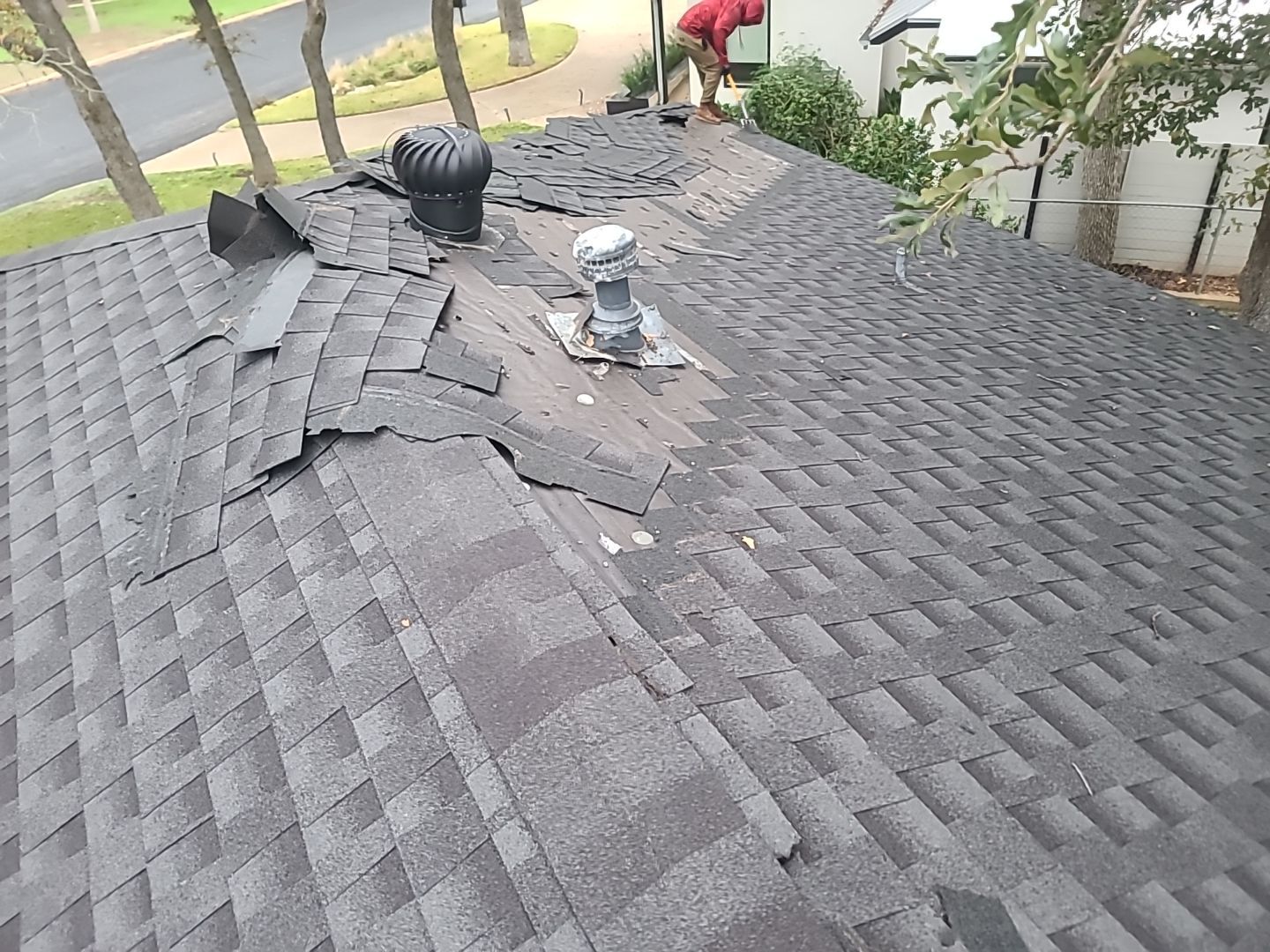 Complete Roofing Replacement With Malarkey Vista Shingles in Fredericksburg by Caliber Restoration LLC
