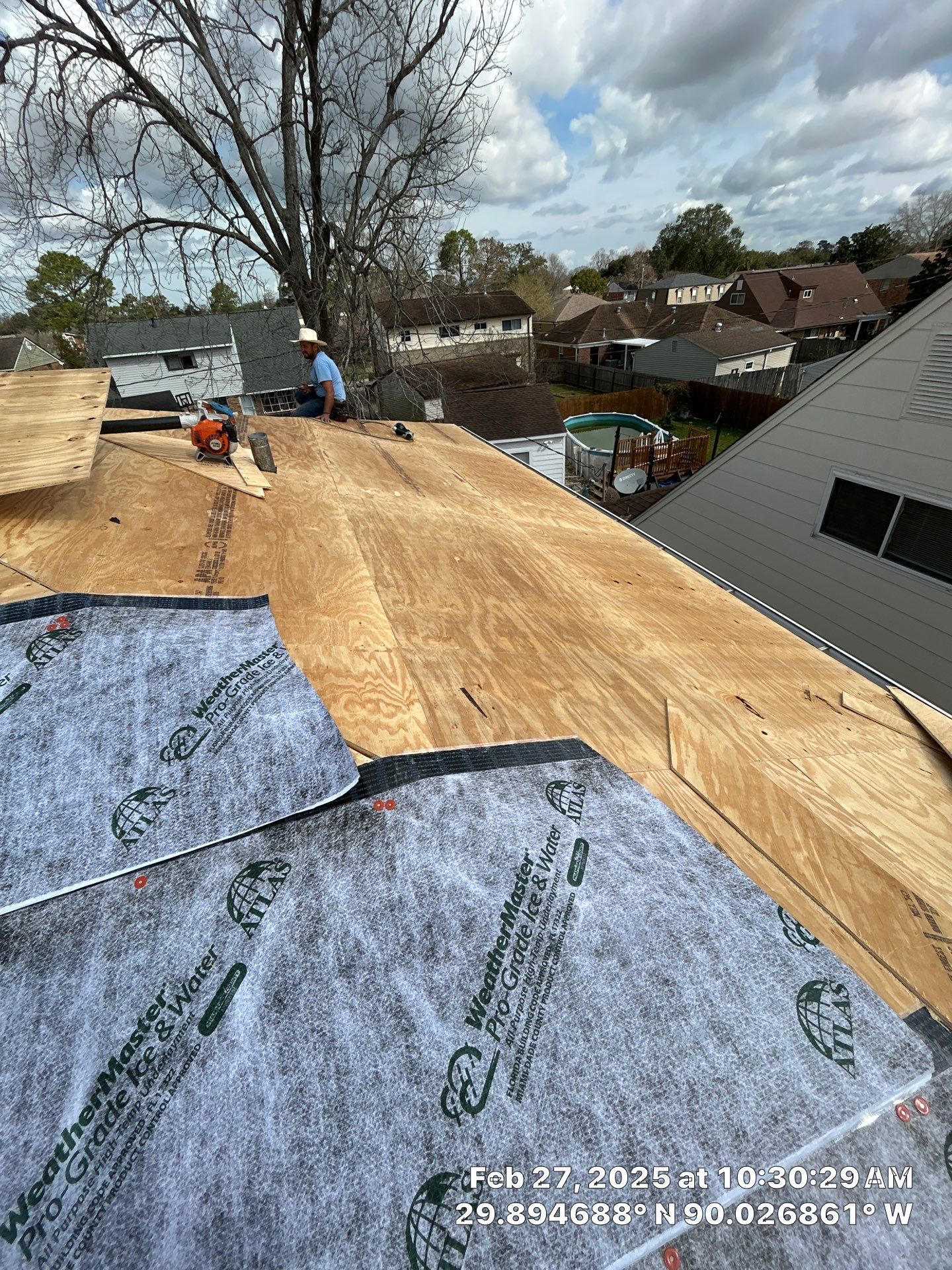 Project in Gretna by Robertson Roofing & Siding Inc
