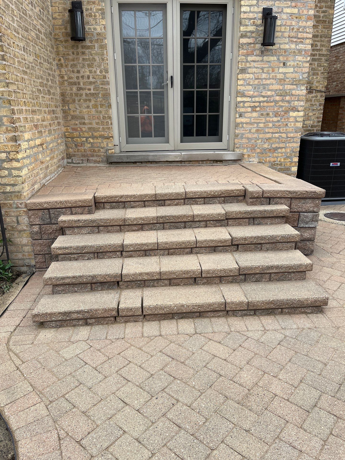 Brick repair, CSS, and stone cleaning by Northern Power Washing LLC.