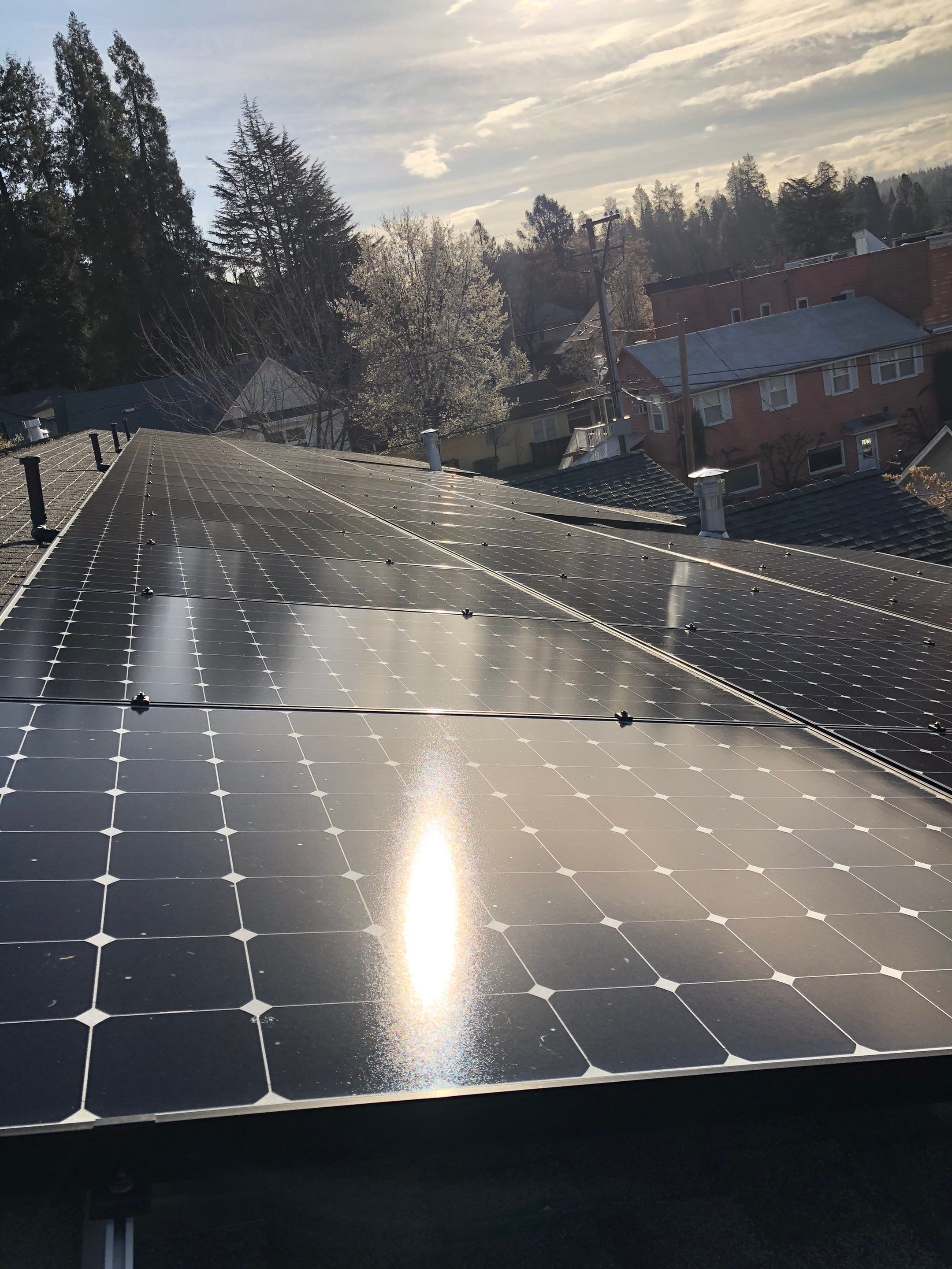 Commercial Solar Panel System Installed by Byers Enterprises 