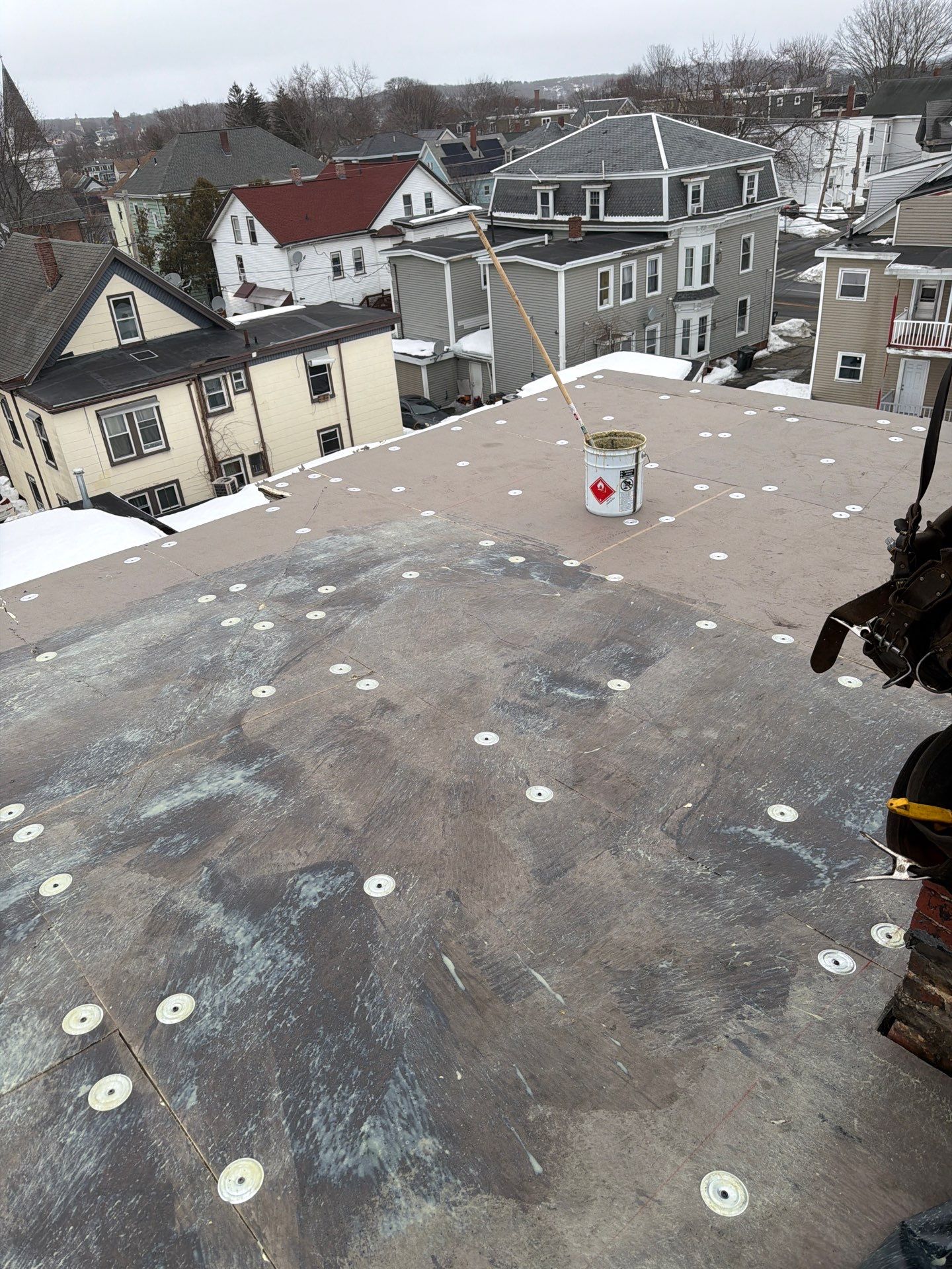 Gravel Roof Tear-Off & EPDM Rubber Roof Conversion in Haverhill, MA by JOHNNYS PRO