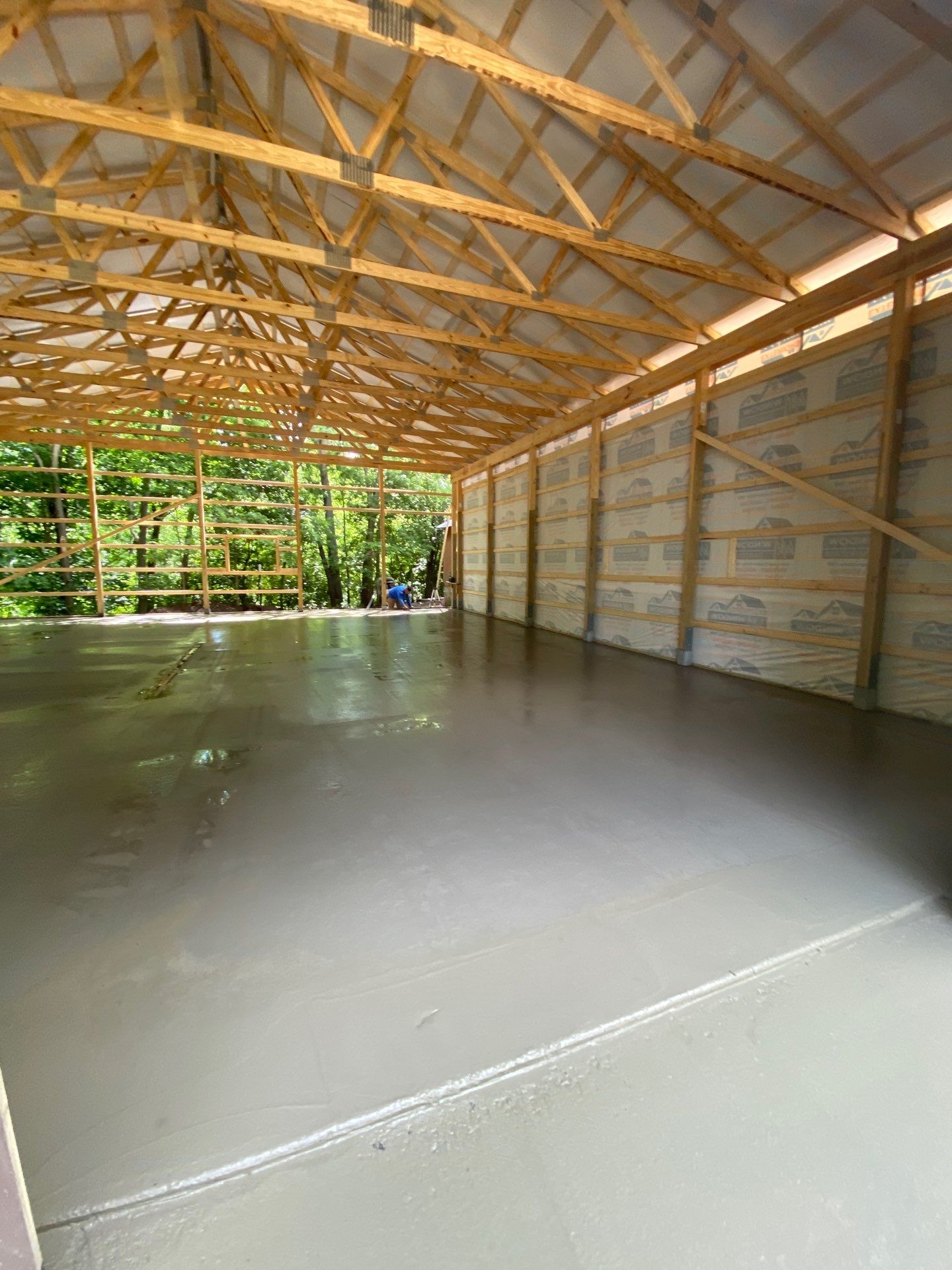 40'x50'x16' Pole Barn Project by The Barn Builders