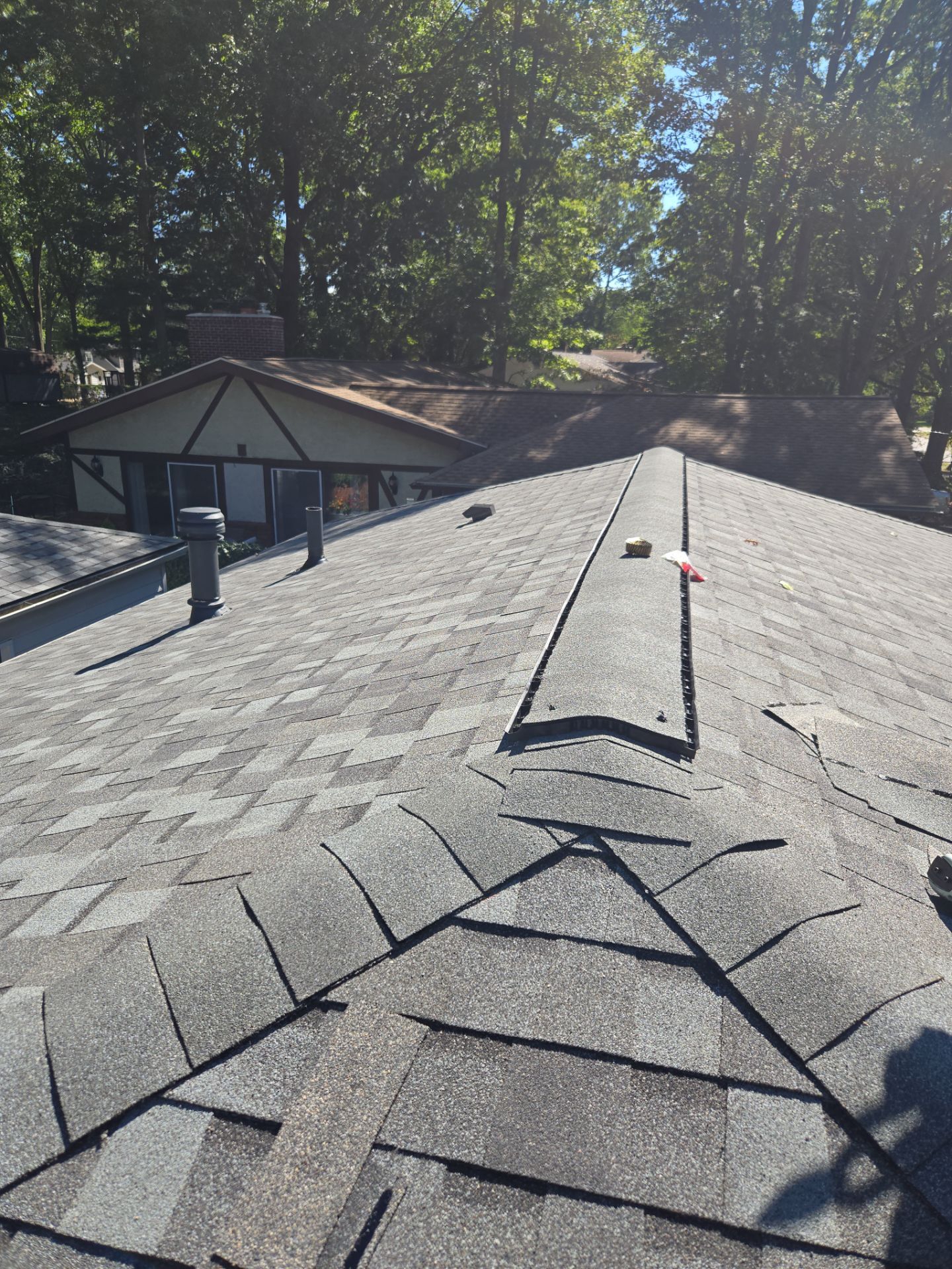 Atlas Pinnacle, Color, Coastal Granite, Drip Edge, Color, Black by Eagle Eye Roofing