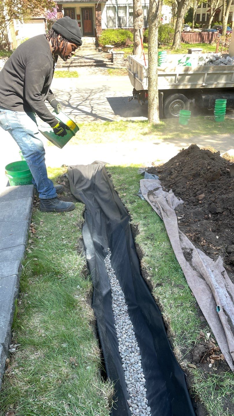 Foundation Drainage Board & French Drain in Southwest Minneapolis by Waterproofing Northeast