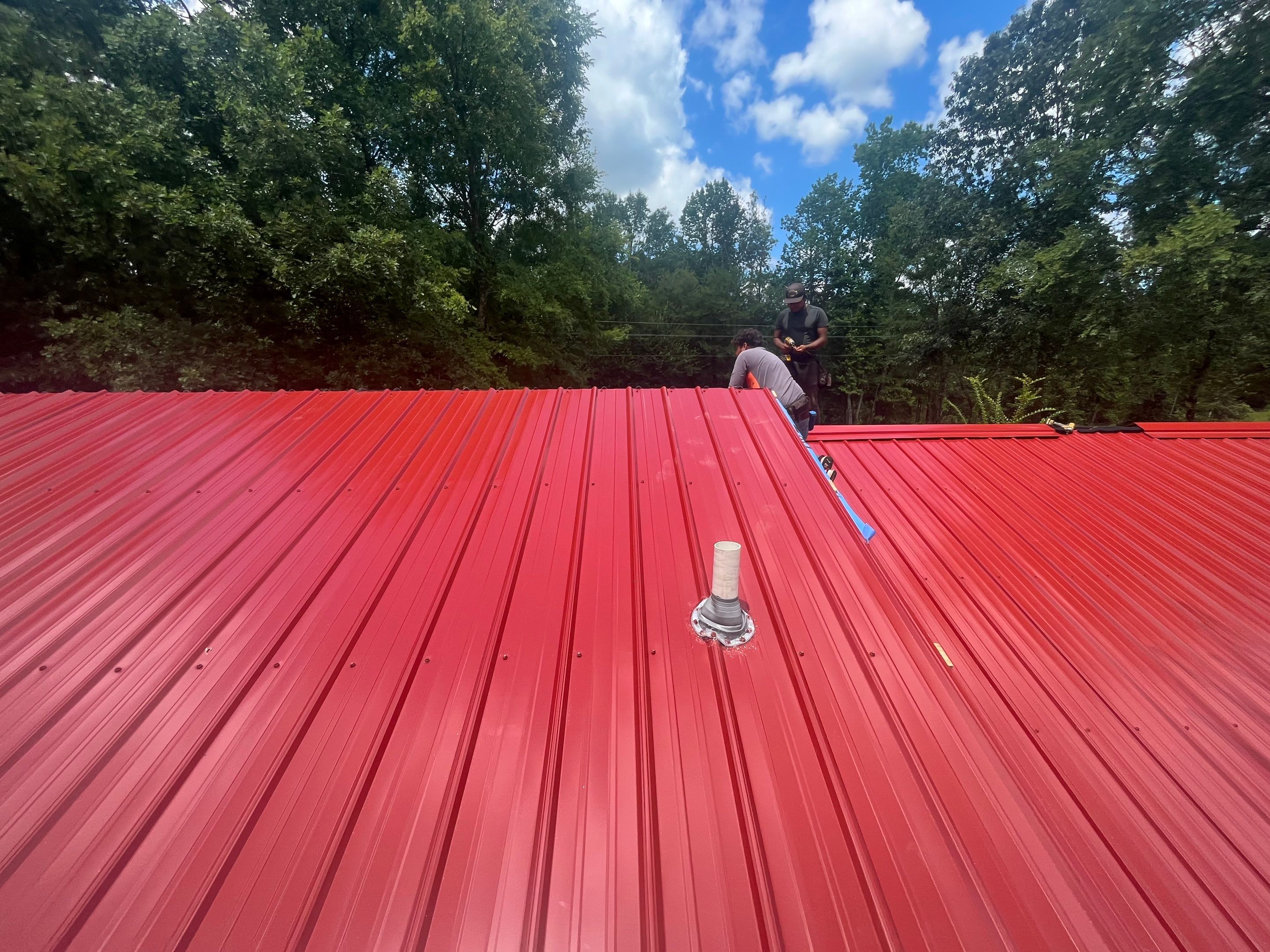 Residential Metal Roof Replacement using Reed's Metals by Hostetler Roofing